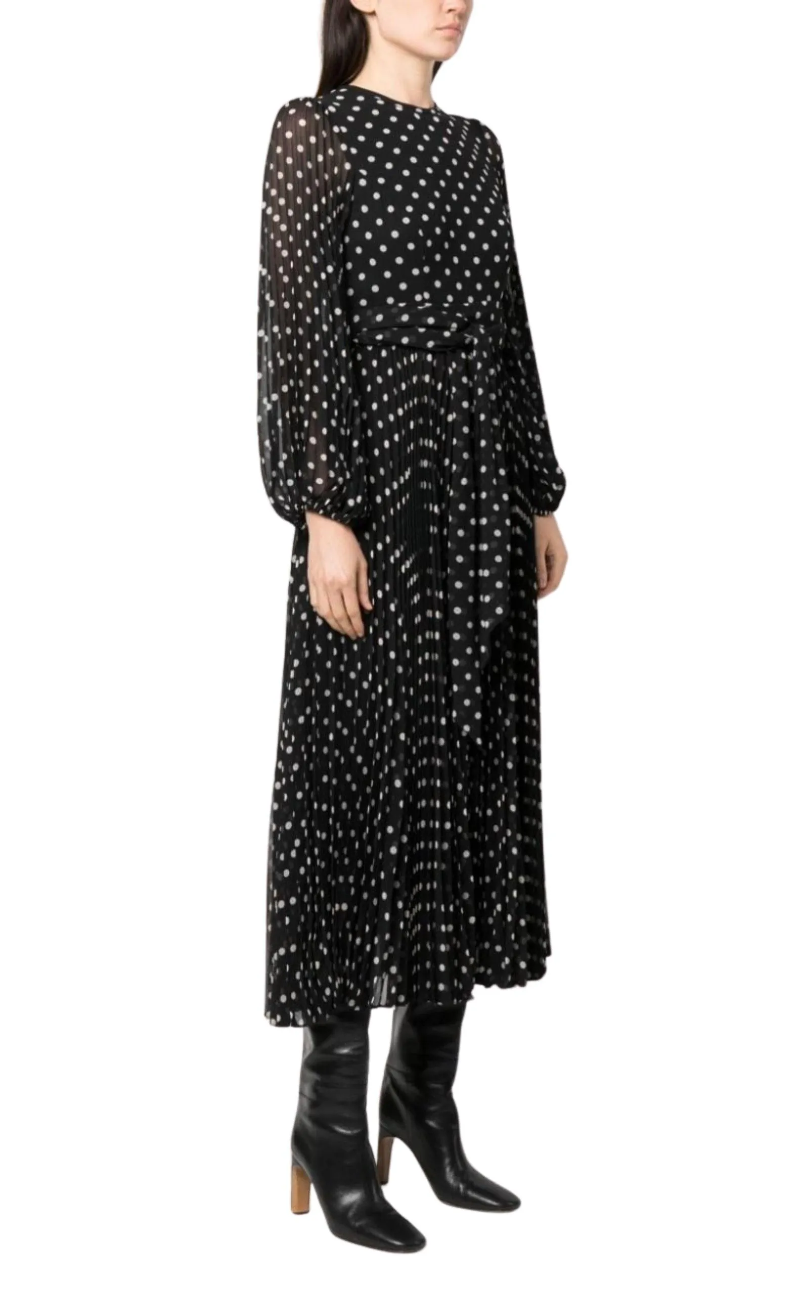 Polka Dot-print Pleated Dress sold by Runaway Catalog product image thumbnail 3
