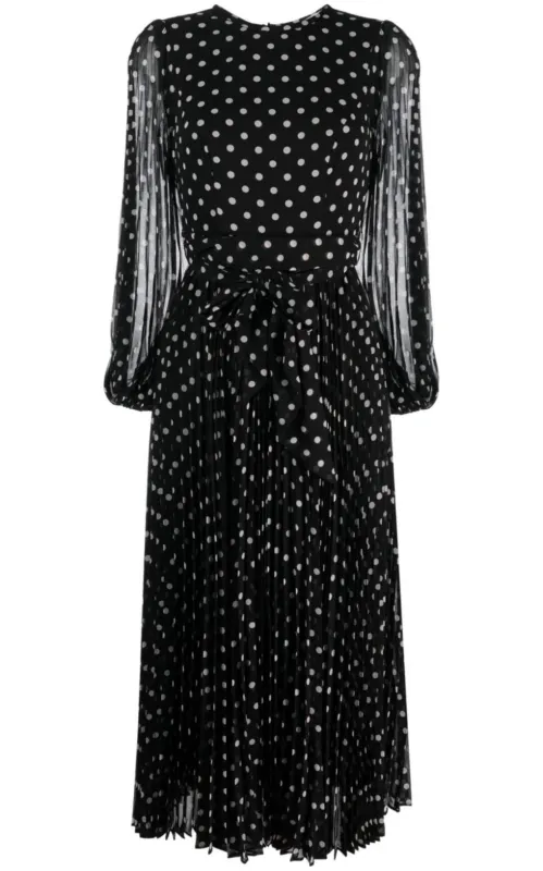 Polka Dot-print Pleated  Dress sold by Runaway Catalog