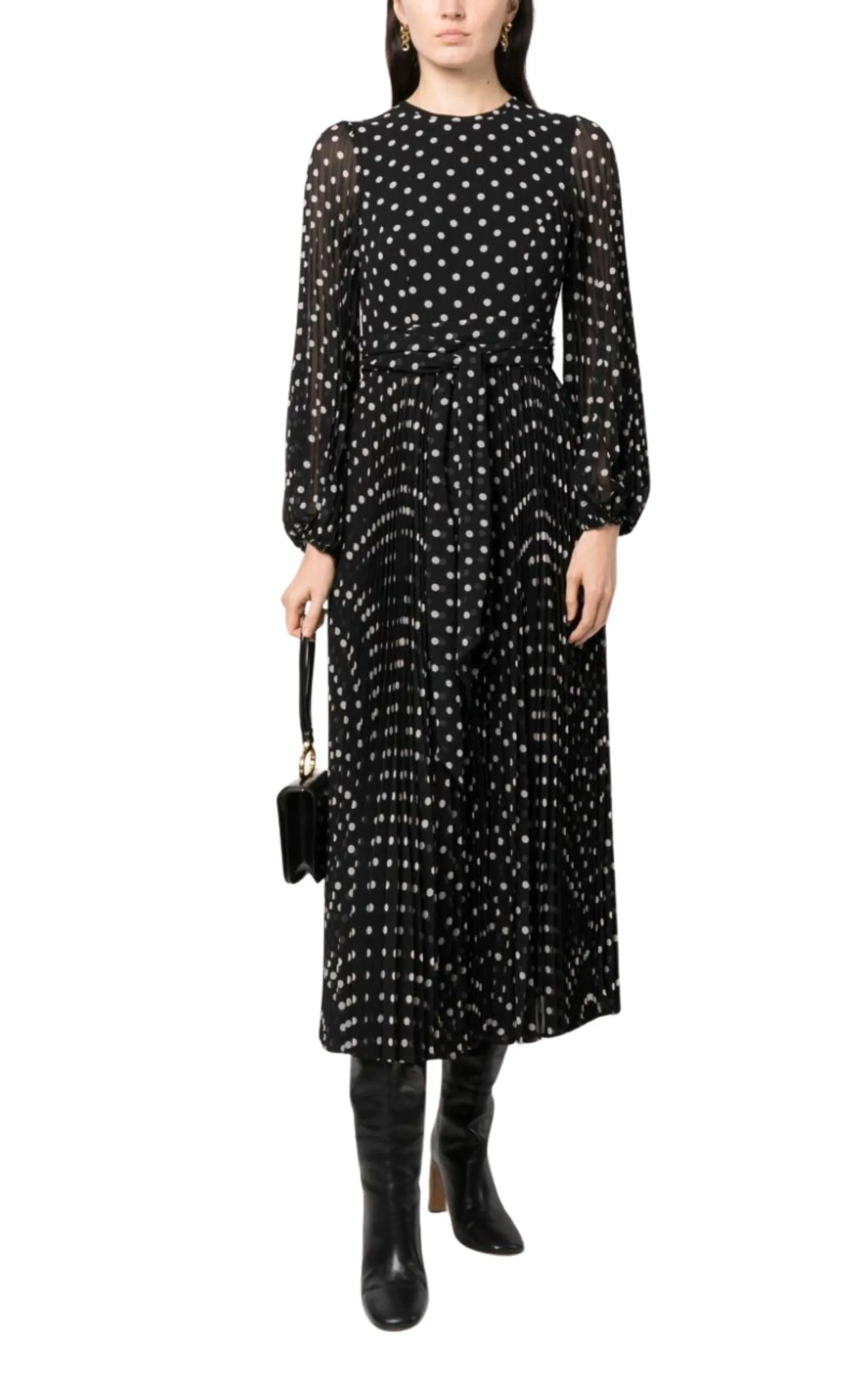 Polka Dot-print Pleated Dress sold by Runaway Catalog product image thumbnail 2