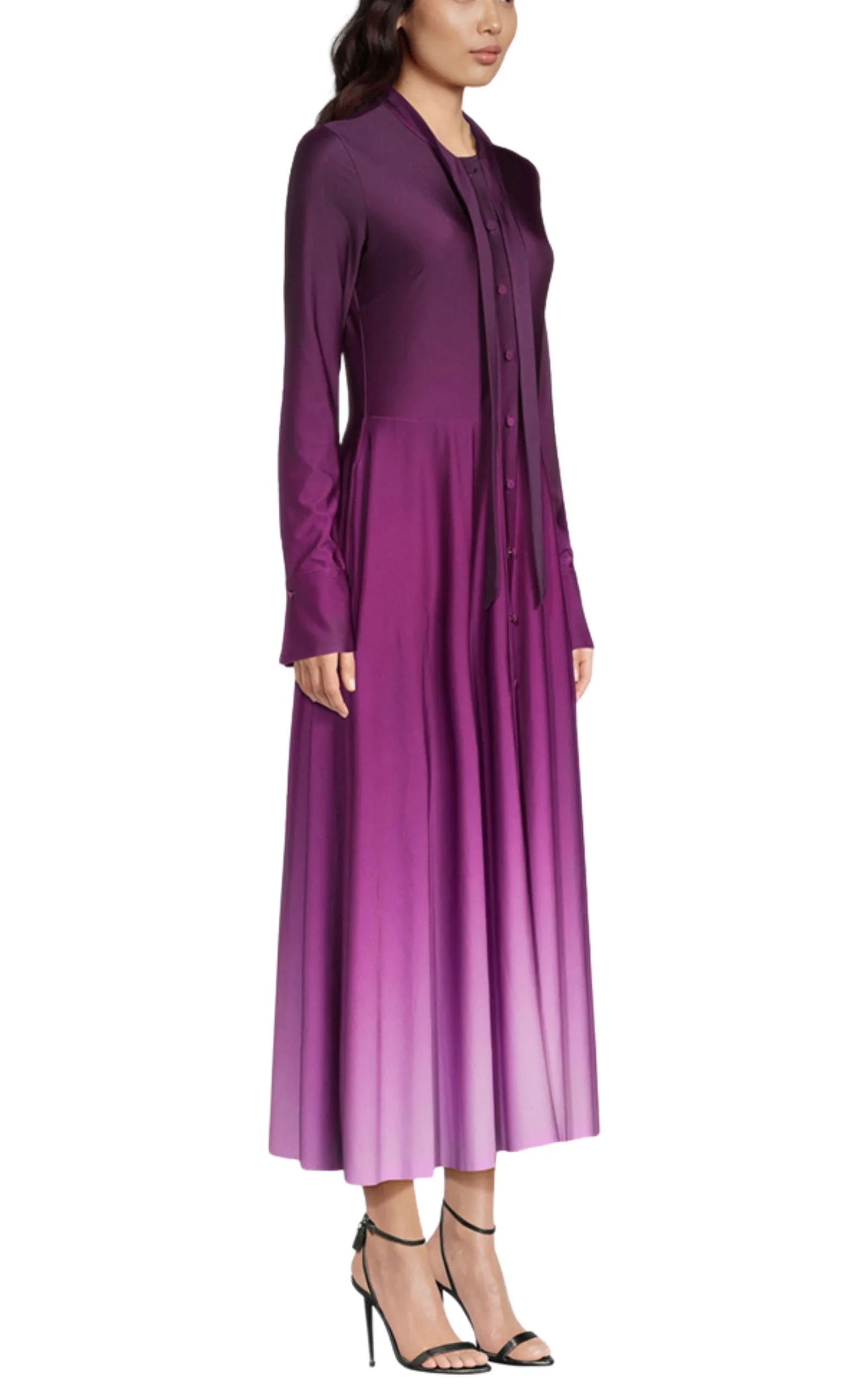 Long-Sleeve Ombre Jersey Midi Dress sold by Runaway Catalog product image thumbnail 4