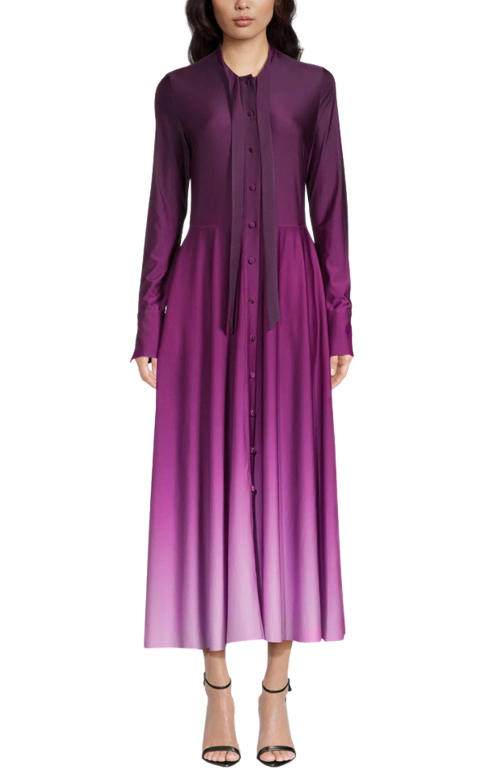 Long-Sleeve Ombre Jersey Midi Dress sold by Runaway Catalog product image thumbnail 2