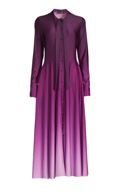 Long-Sleeve Ombre Jersey Midi Dress sold by Runaway Catalog
