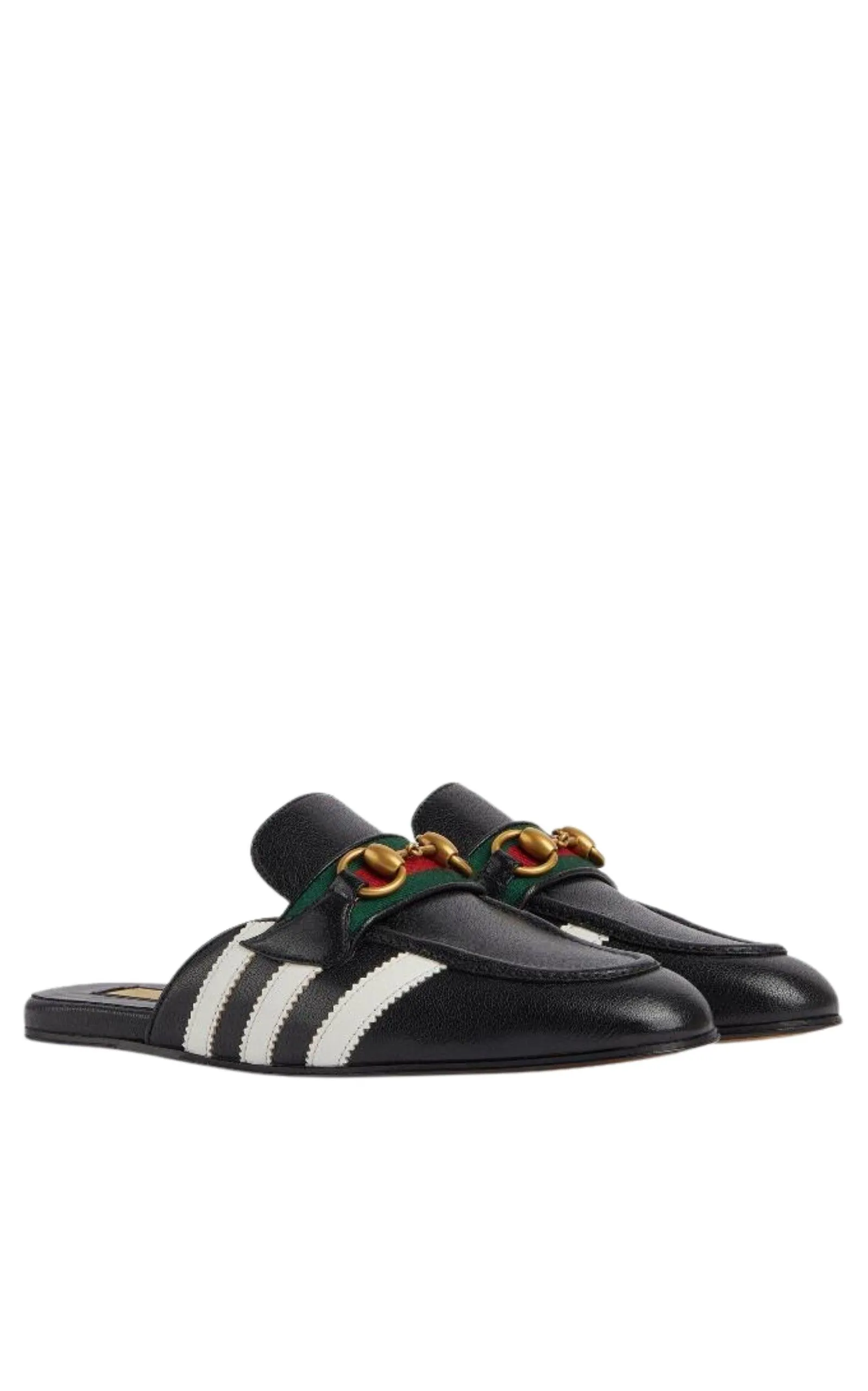 Horsebit x Adidas Leather Slipper in Black sold by Runaway Catalog product image thumbnail 2