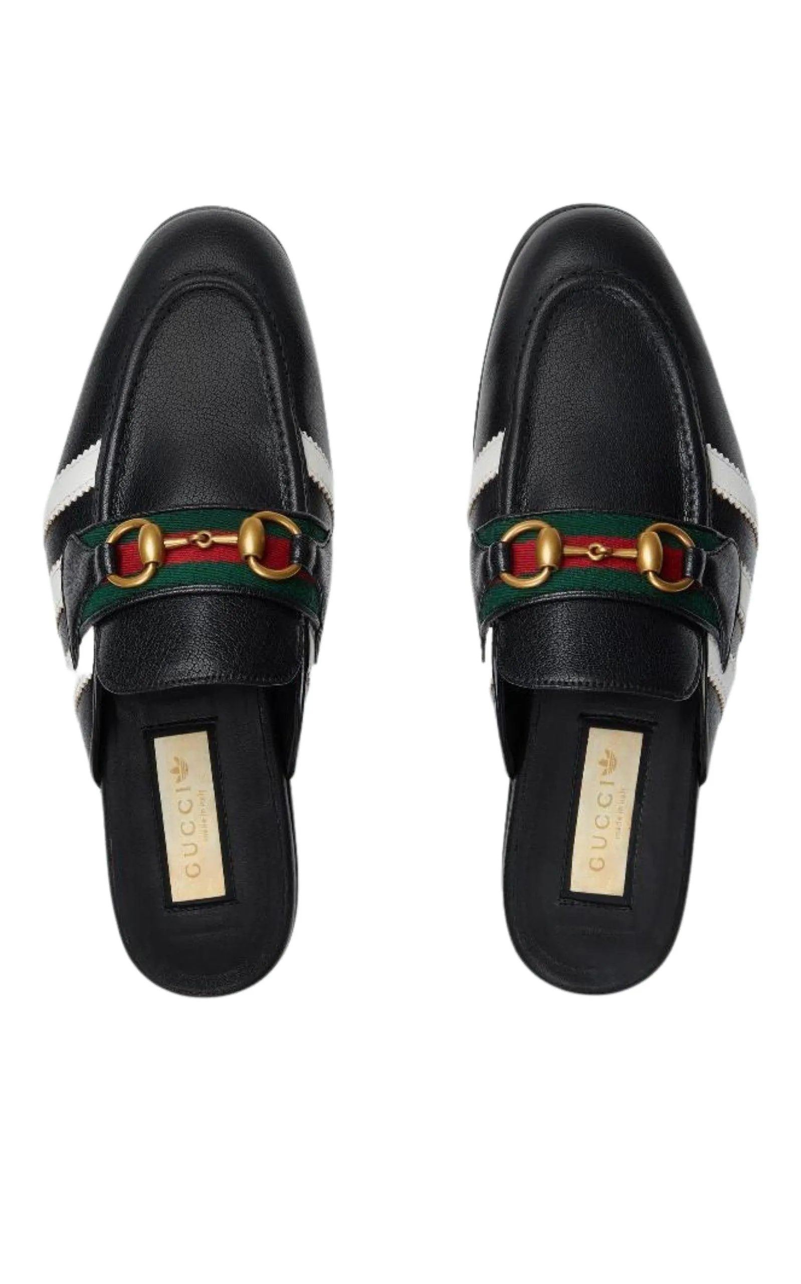 Horsebit x Adidas Leather Slipper in Black sold by Runaway Catalog product image thumbnail 3
