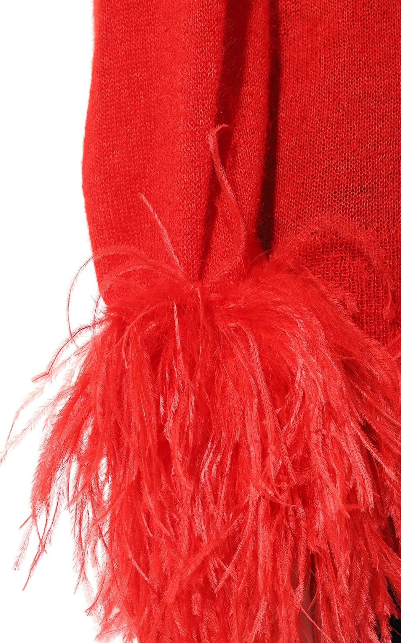 Red Feather Cuff Mohair Sweater sold by Runaway Catalog product image thumbnail 5