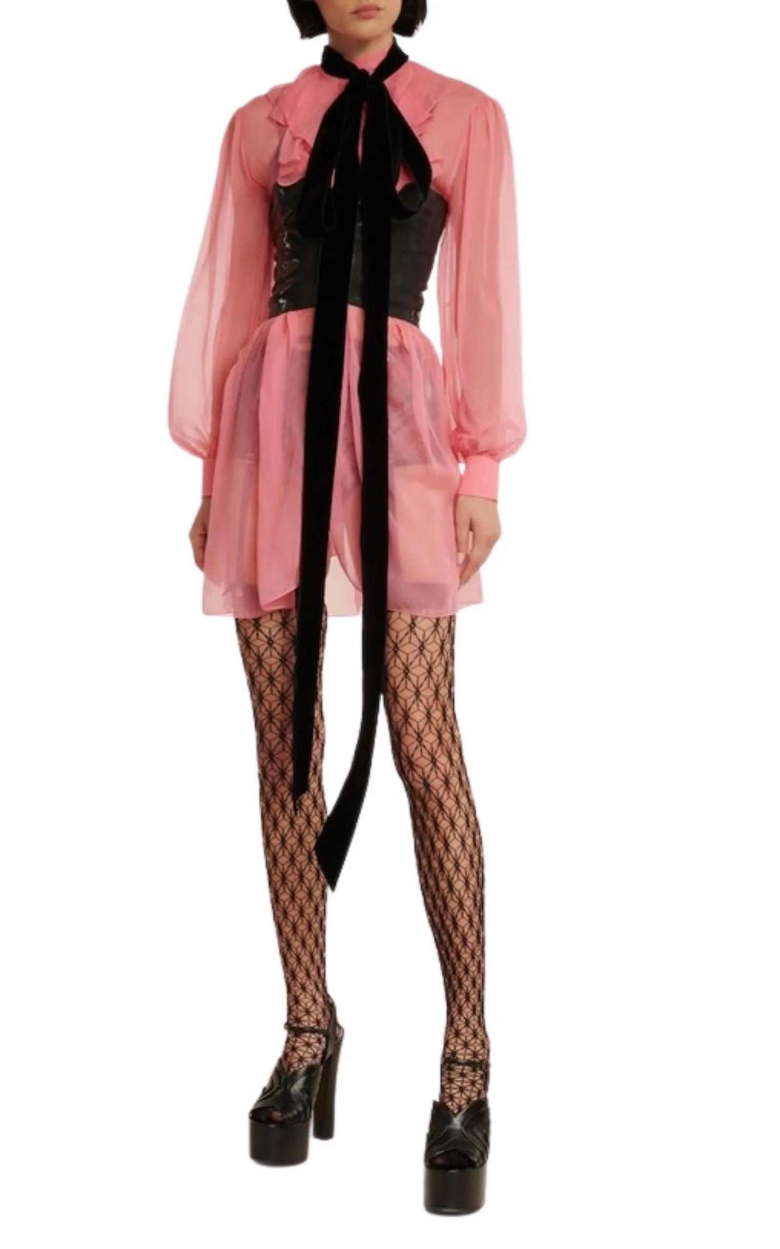 Velvet Ties Silk-chiffon Dress sold by Runaway Catalog product image thumbnail 2