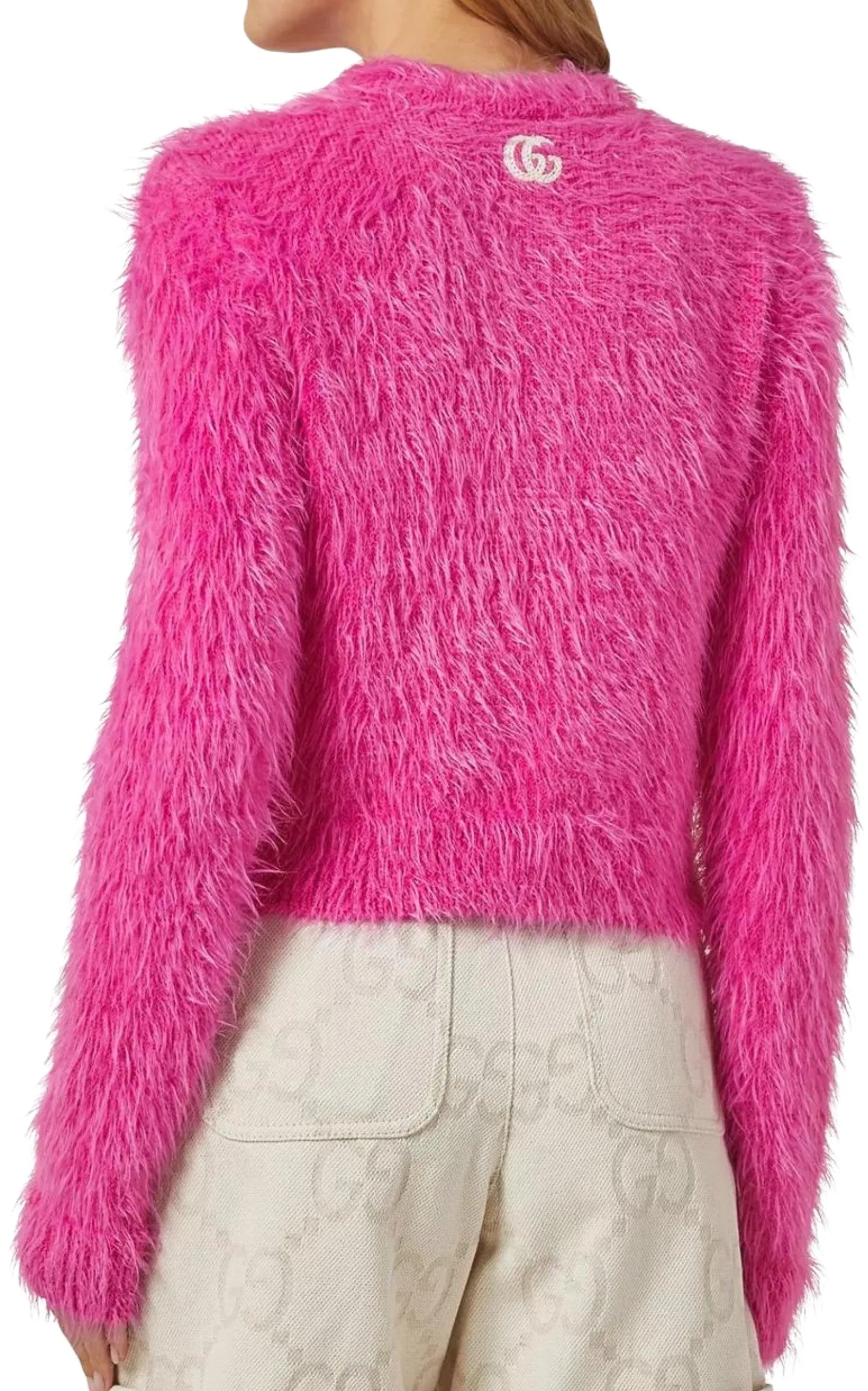 Pink Brushed Wool Cardigan sold by Runaway Catalog product image thumbnail 3
