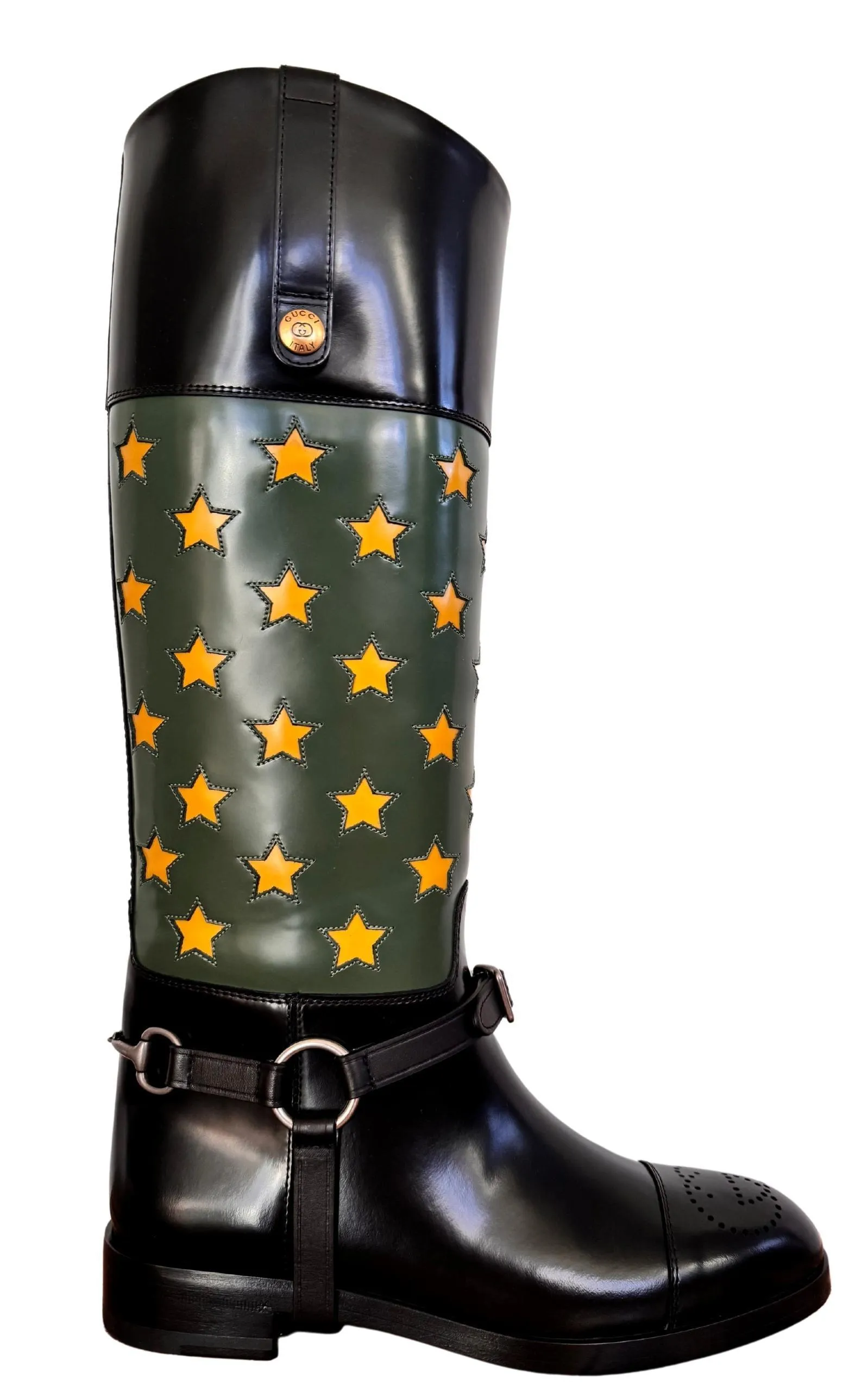 Abstract Art Pop Leather Riding Boot sold by Runaway Catalog