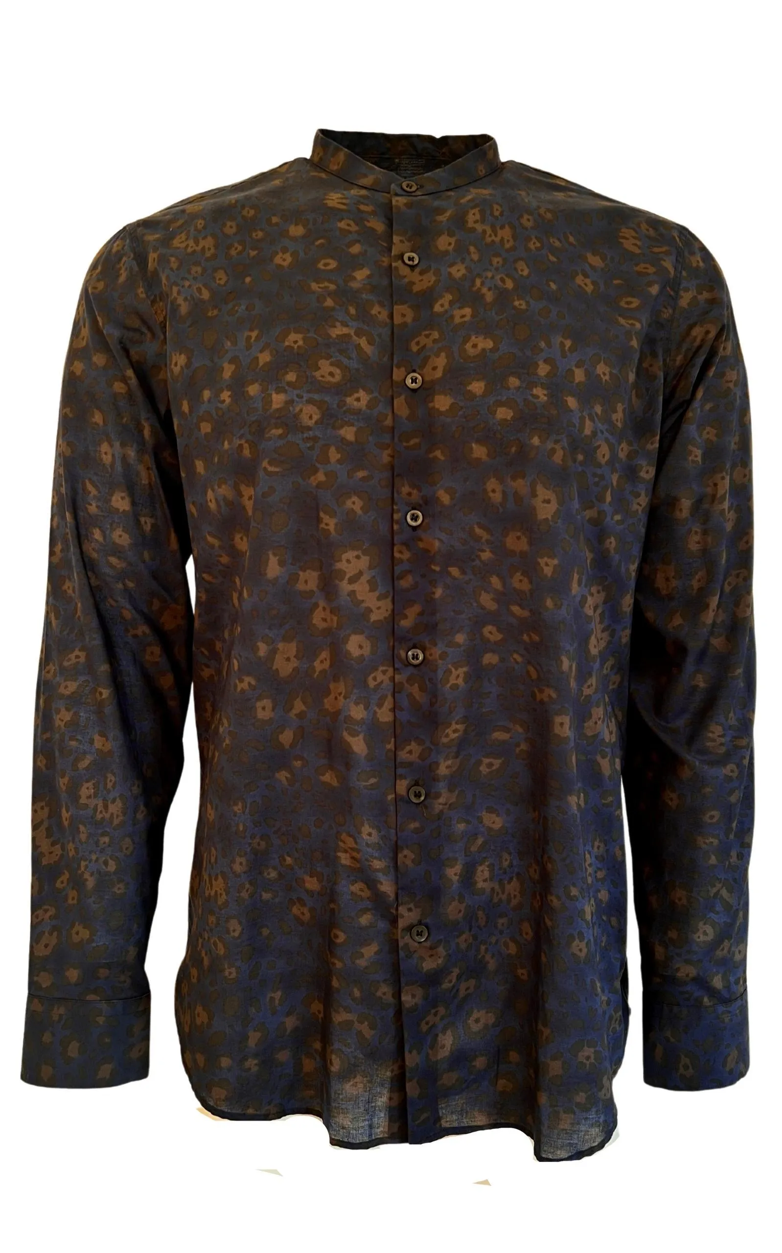 Navy Print Cotton Shirt sold by Runaway Catalog product image thumbnail 2