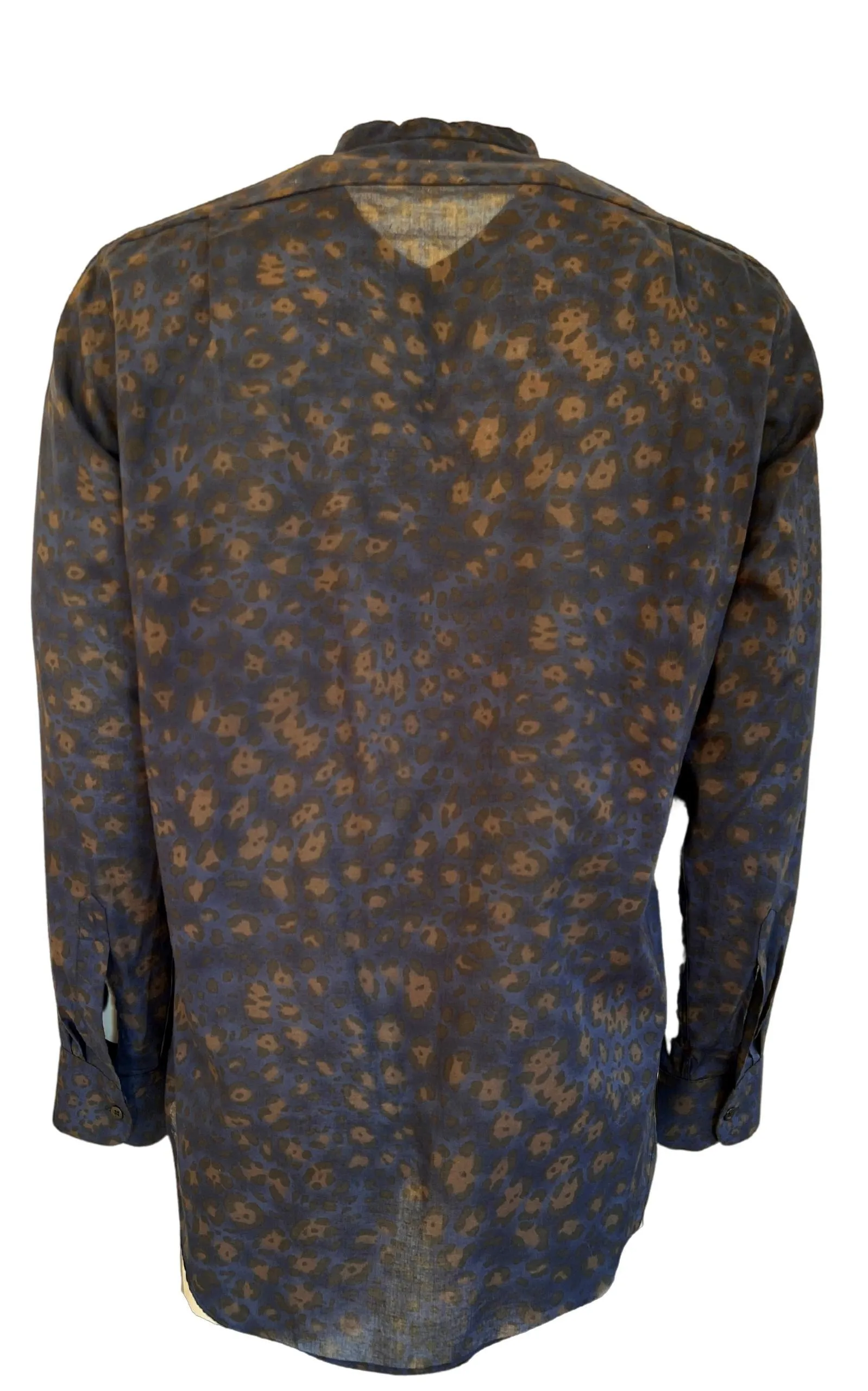 Navy Print Cotton Shirt sold by Runaway Catalog