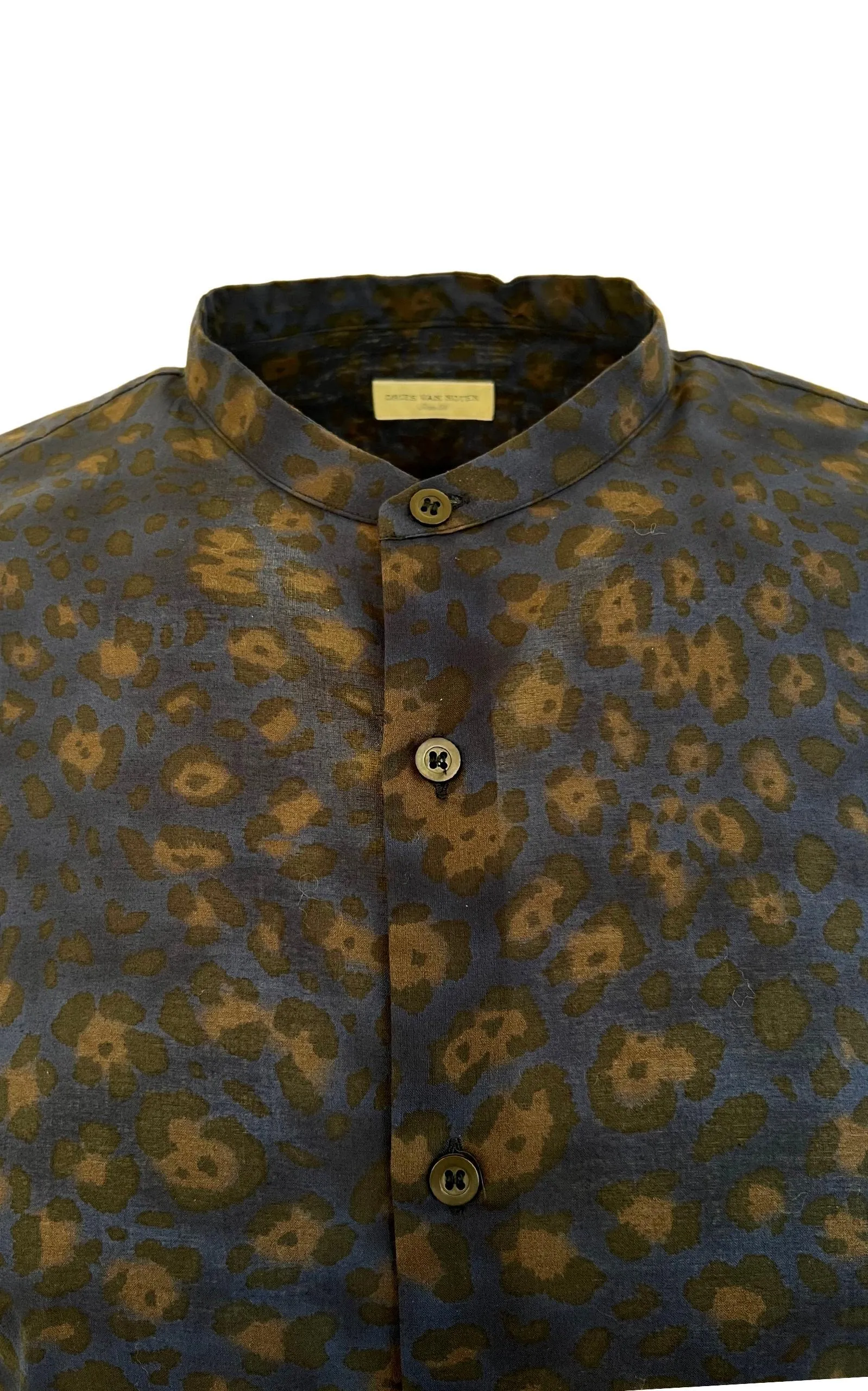 Navy Print Cotton Shirt sold by Runaway Catalog product image thumbnail 3