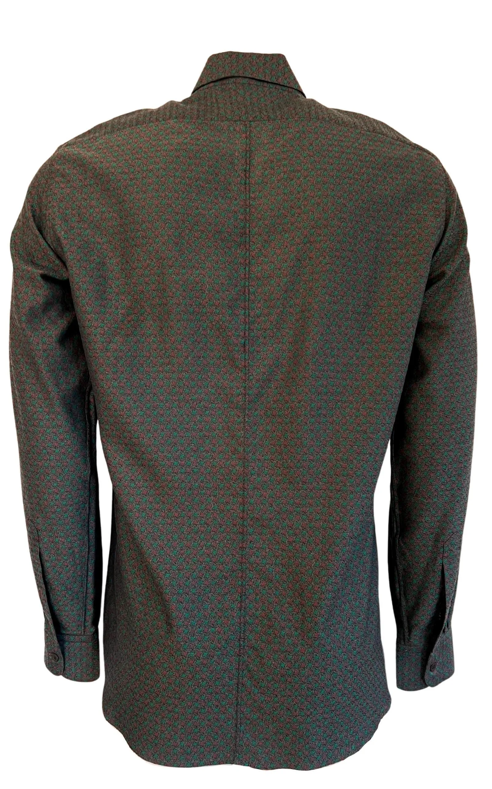 Curley Print Green Cotton Shirt sold by Runaway Catalog product image thumbnail 2