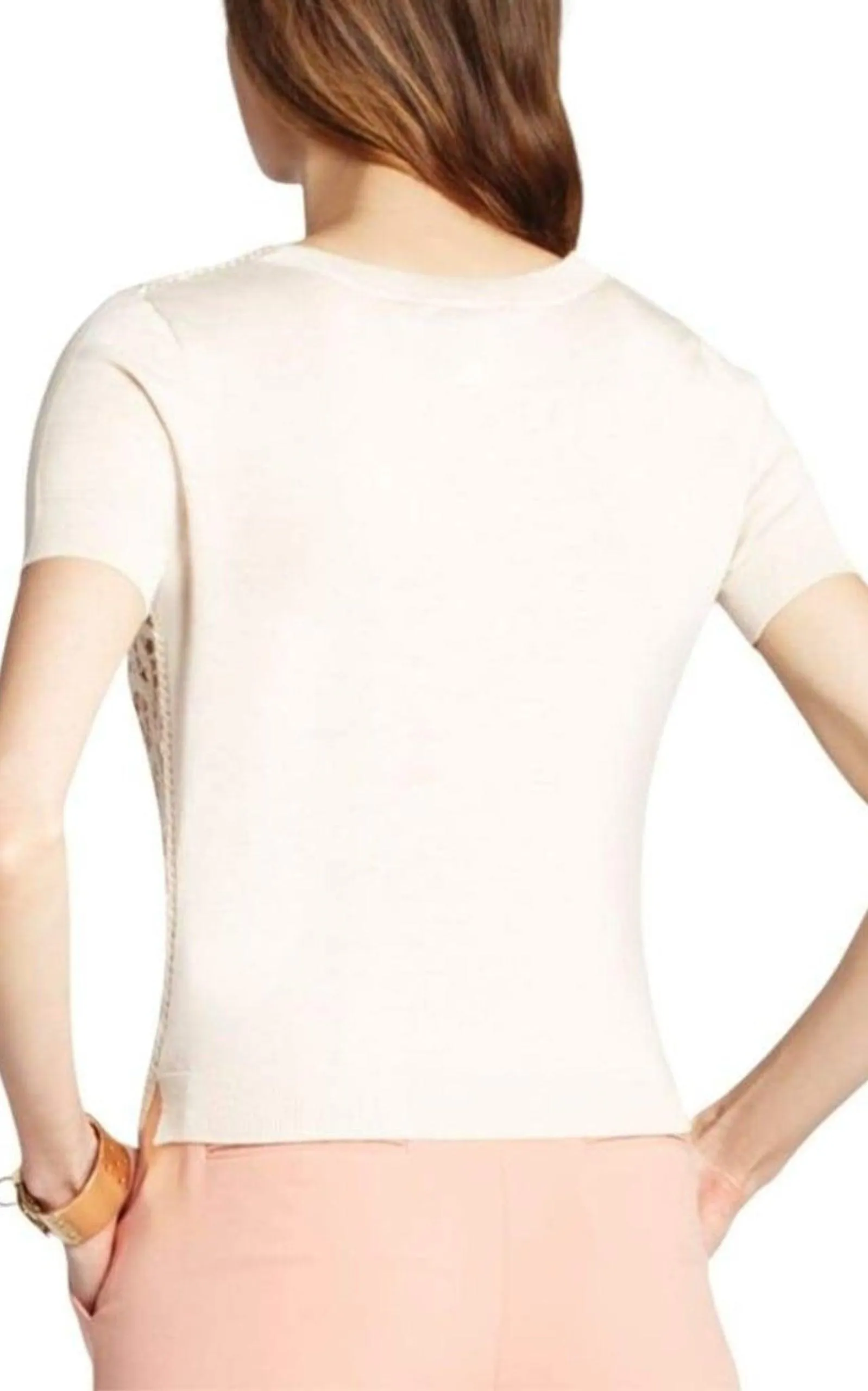 Lace Crochet Silk Blend Top sold by Runaway Catalog product image thumbnail 3