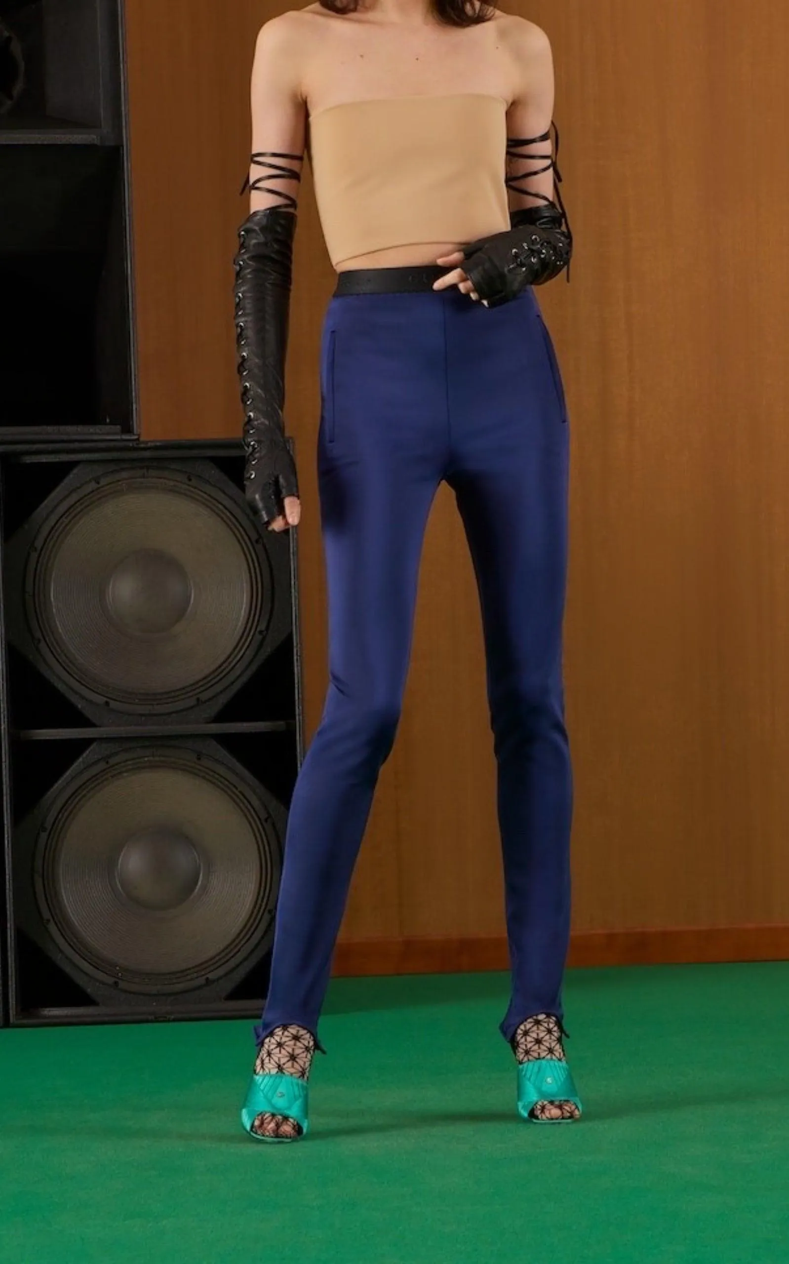 Logo Waistband Stirrup Leggings sold by Runaway Catalog product image thumbnail 4