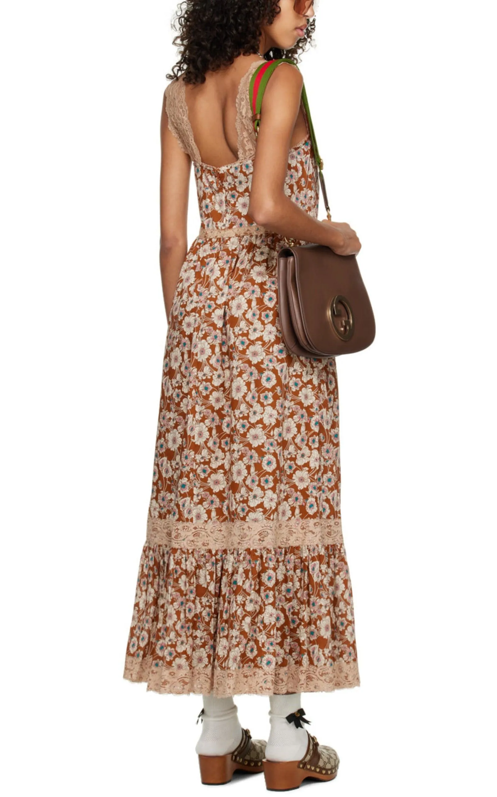 Floral-print Lace-trimmed Twill Dress sold by Runaway Catalog product image thumbnail 4