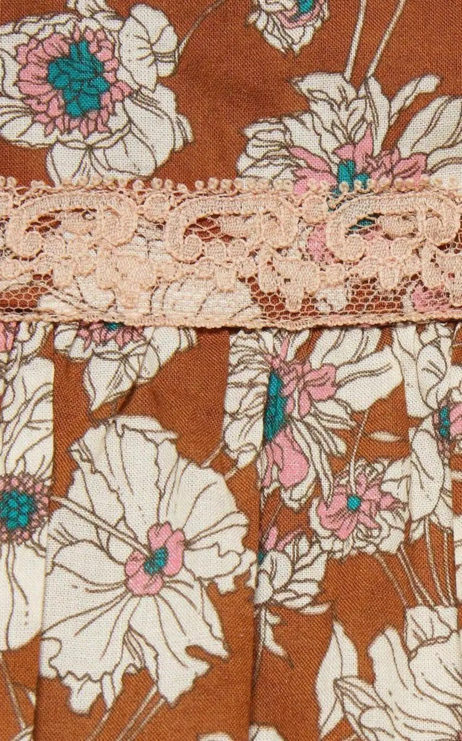 Floral-print Lace-trimmed Twill Dress sold by Runaway Catalog product image thumbnail 5