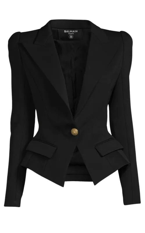 Flap-pockets Single-breasted Blazer made by Balmain