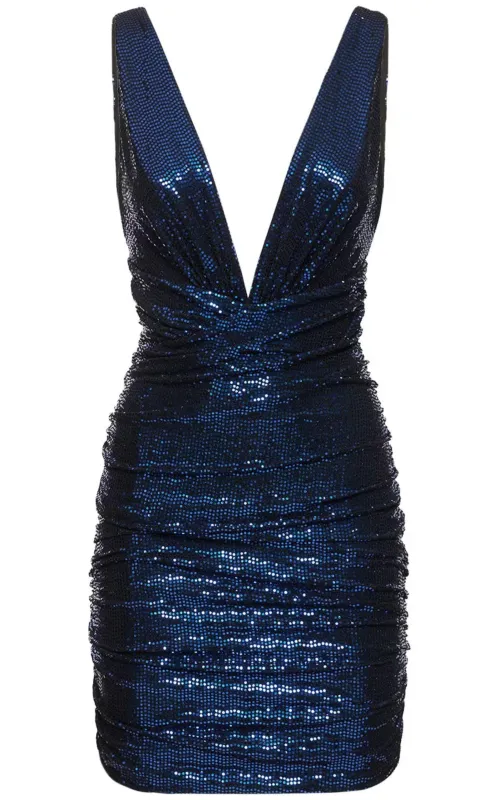 Sequinned V-neck Mini Dress sold by Runaway Catalog
