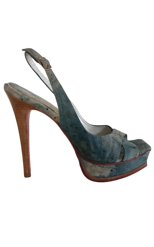Suede Platform Pump sold by Runaway Catalog
