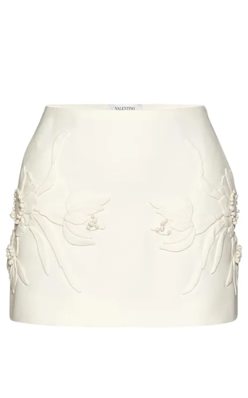 Floral-embroidered Mini Skirt sold by Runaway Catalog