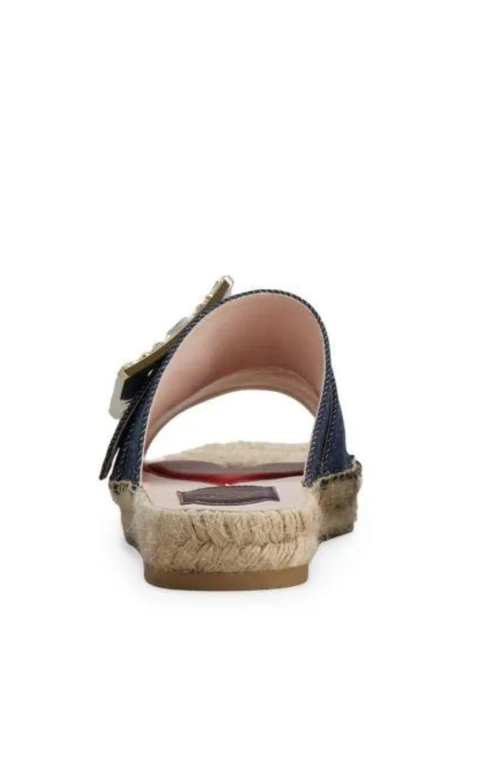 Crystal-embellished Denim Espadrille Slides sold by Runaway Catalog product image thumbnail 4