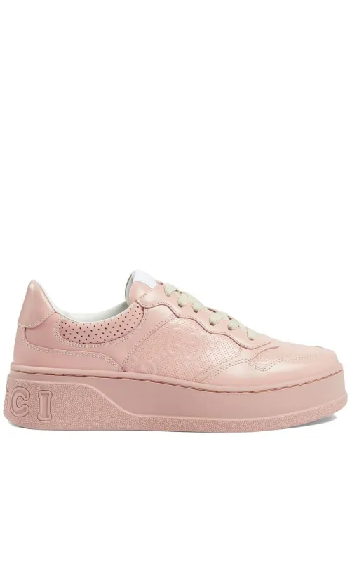 GG Embossed-logo Leather Sneakers sold by Runaway Catalog