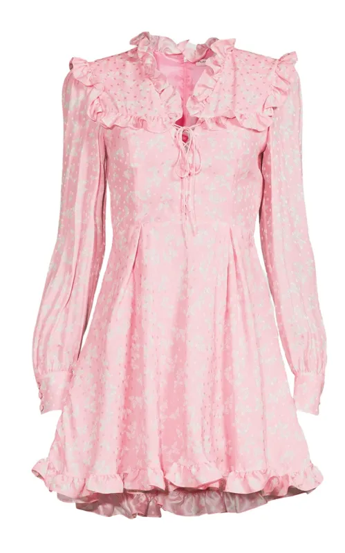 Butterfly Jacquard Silk Mini Dress sold by Runaway Catalog