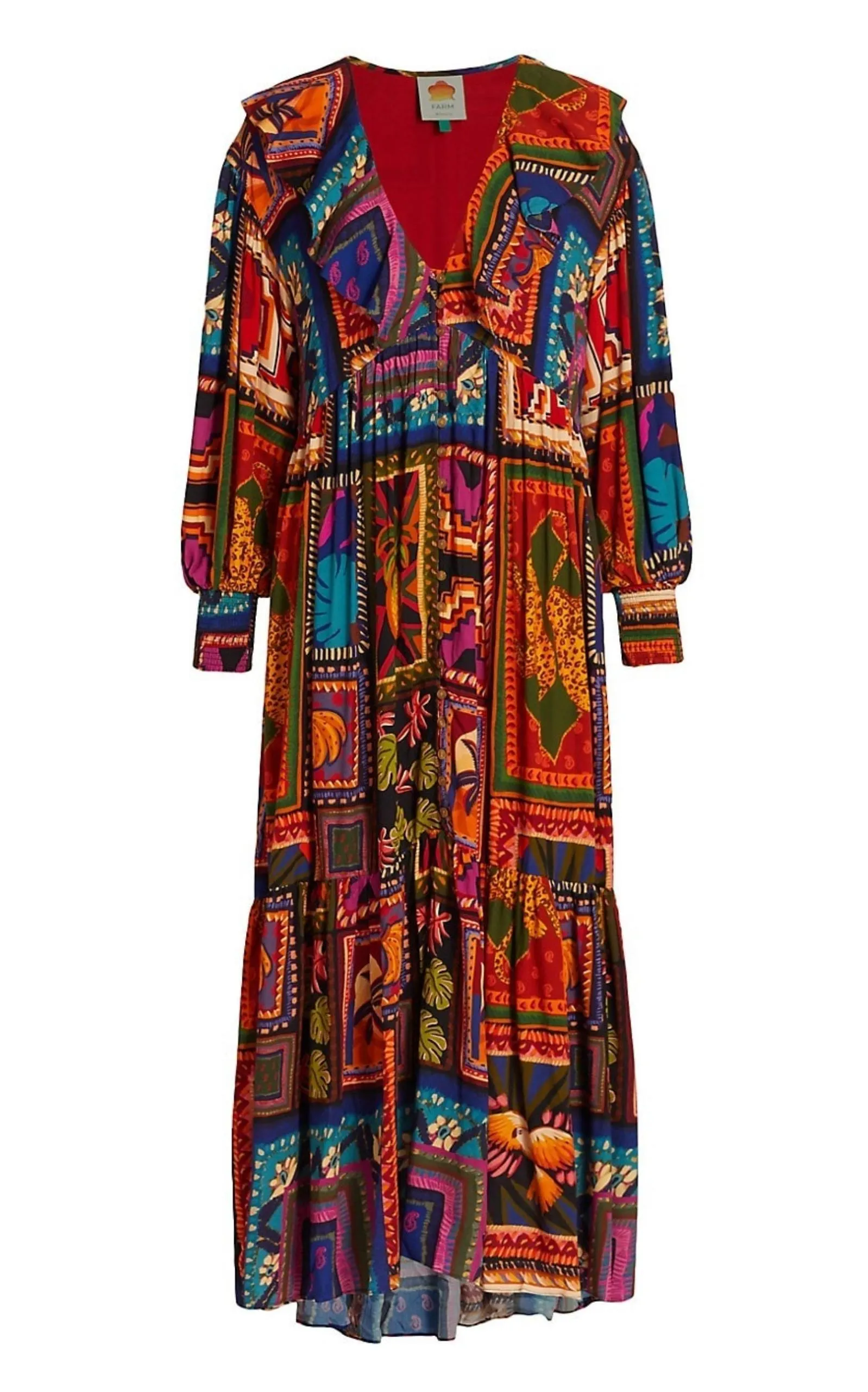 Patchwork Tapestry Ankle Maxi Dress sold by Runaway Catalog