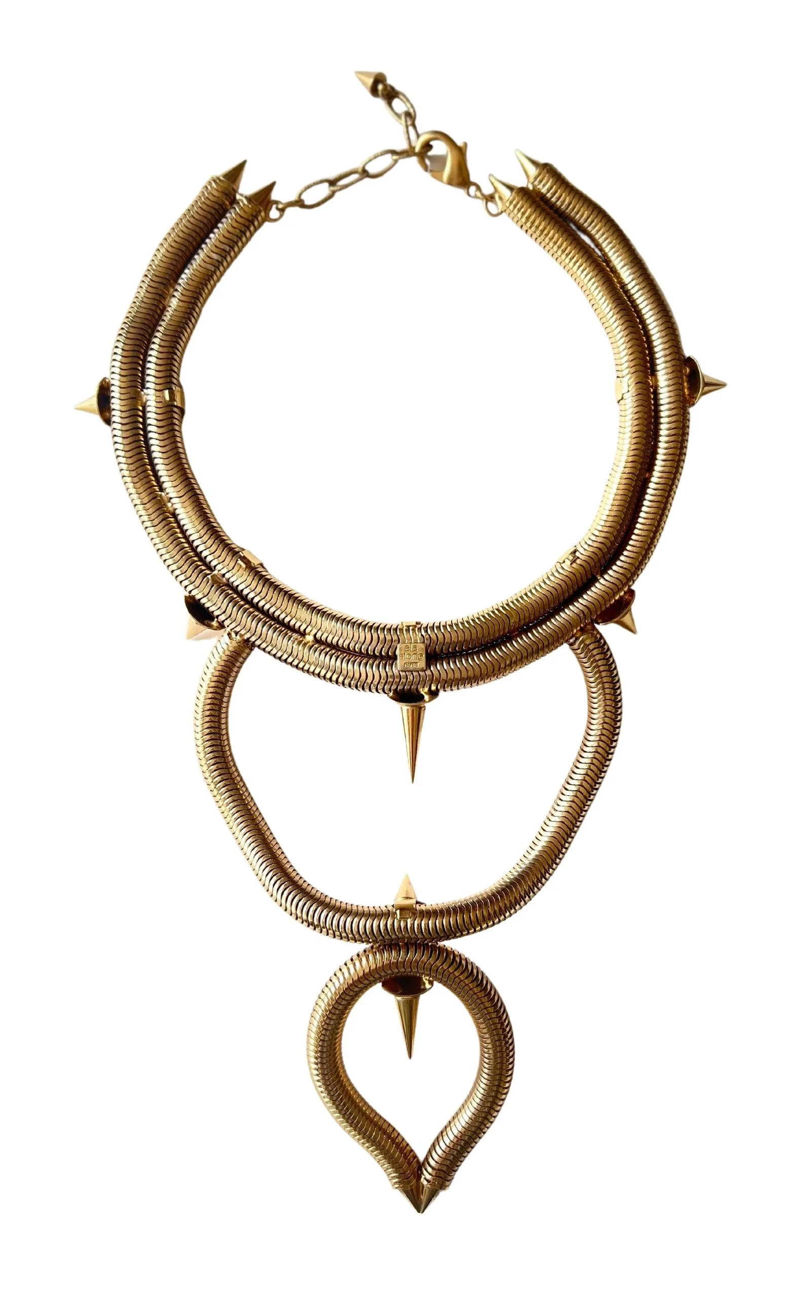 Multi Chain Spike Necklace sold by Runaway Catalog product image thumbnail 3