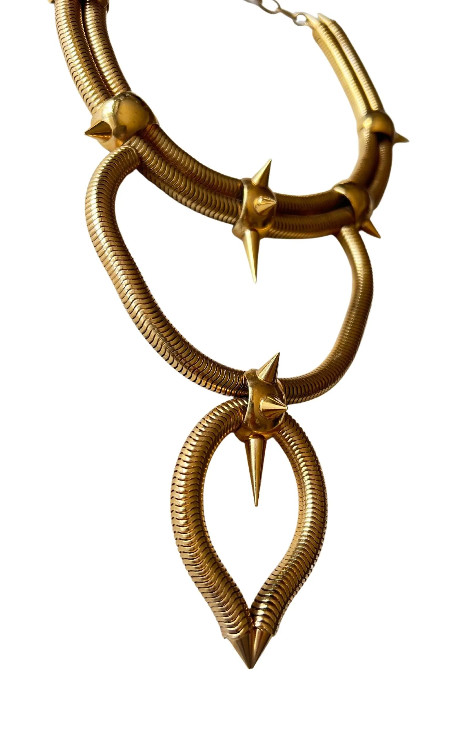 Multi Chain Spike Necklace sold by Runaway Catalog product image thumbnail 2