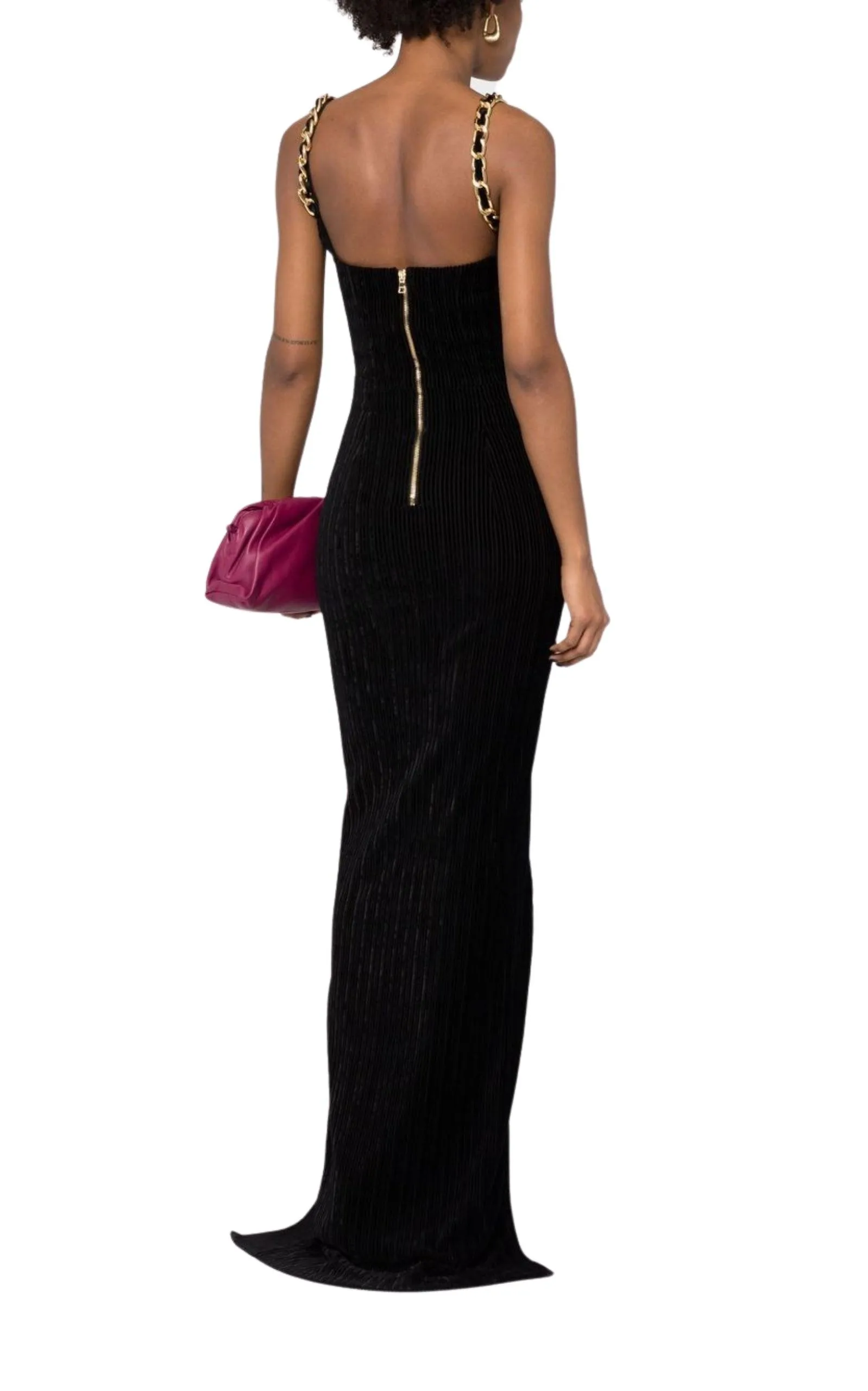 Front Slit Chain Linked Maxi Dress sold by Runaway Catalog product image thumbnail 4