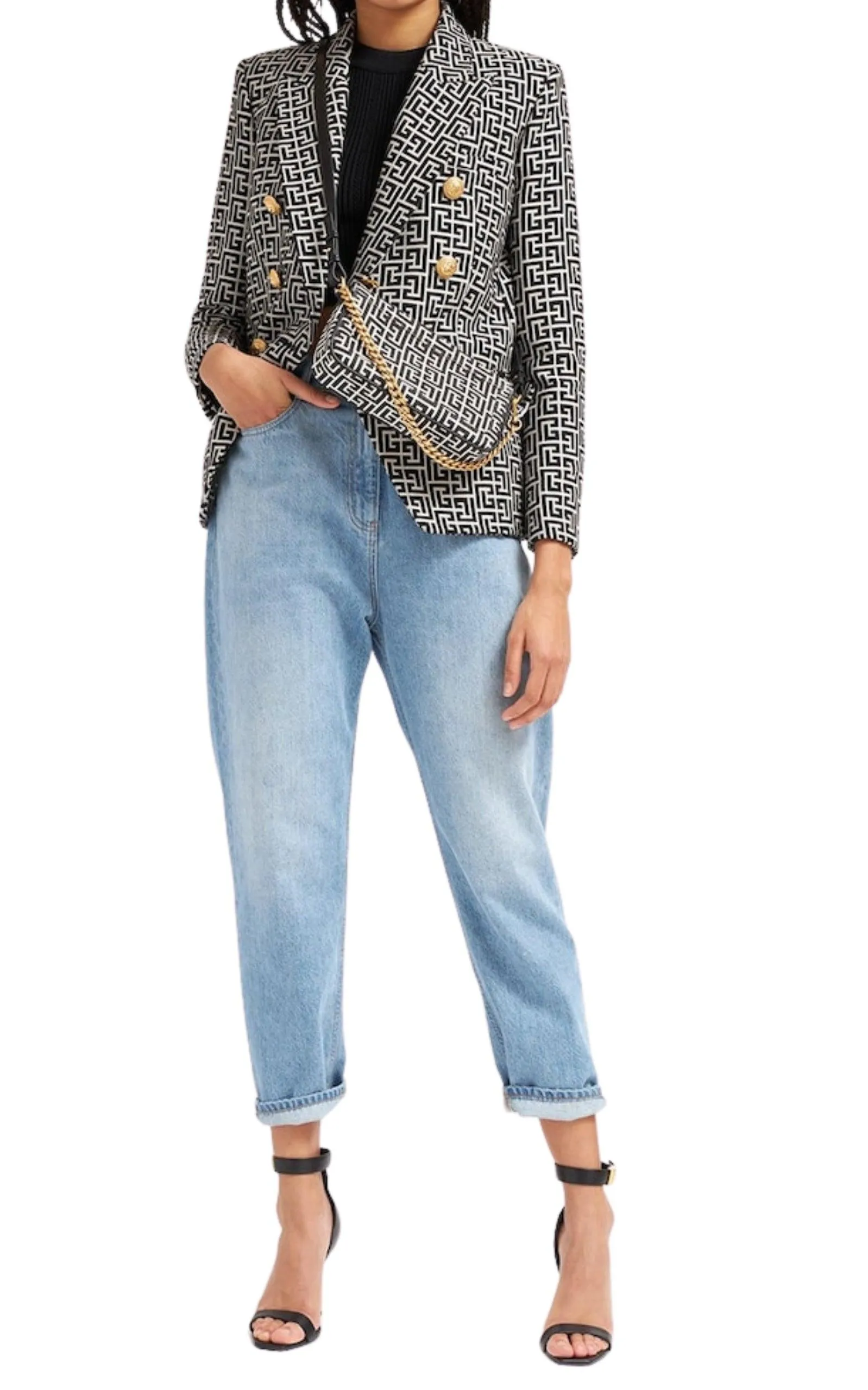 Black Leather Uma Sandals sold by Runaway Catalog product image thumbnail 2