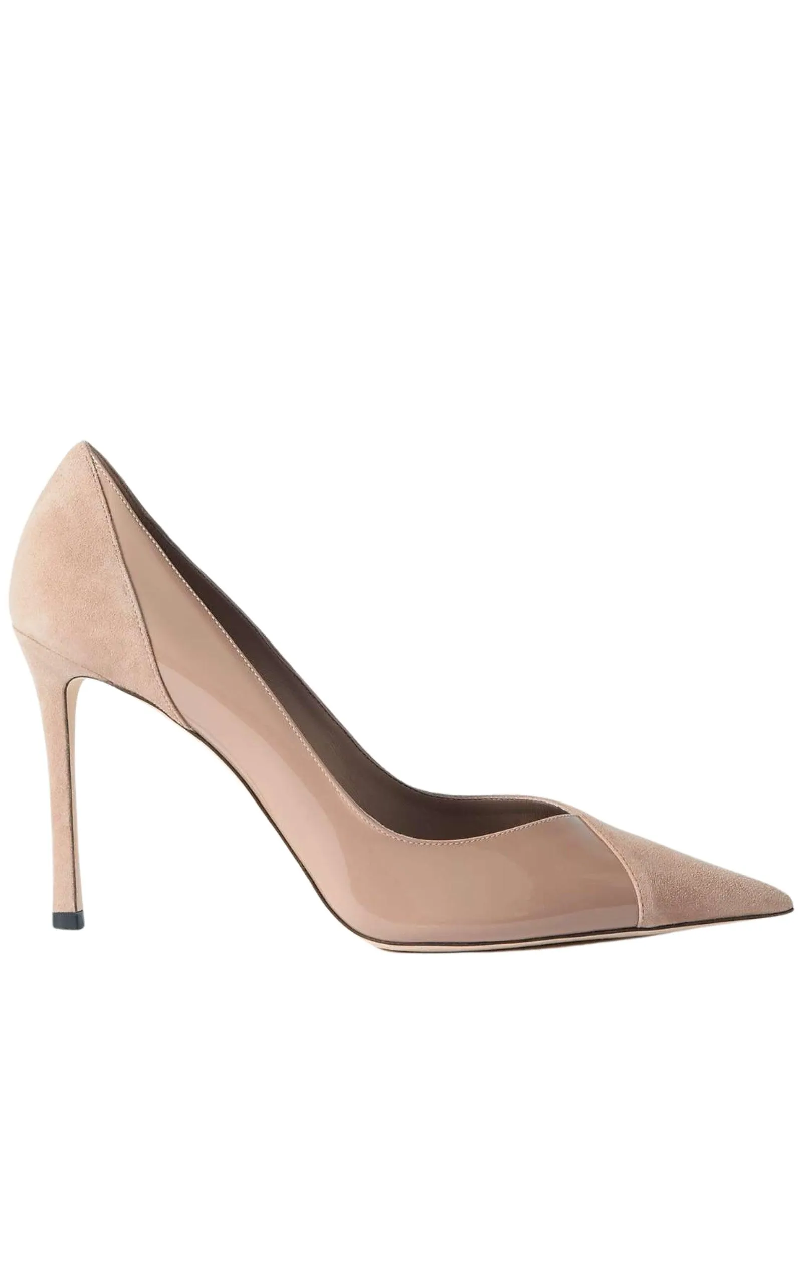 Cass 95 Suede and Patent Leather Pumps sold by Runaway Catalog