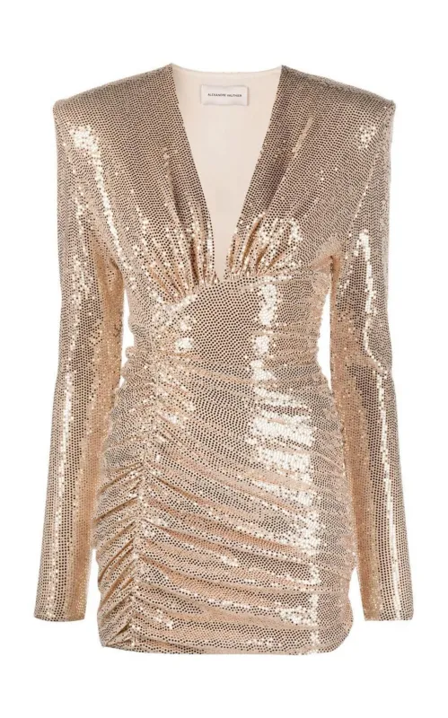 Ruched V-neck  Dress sold by Runaway Catalog