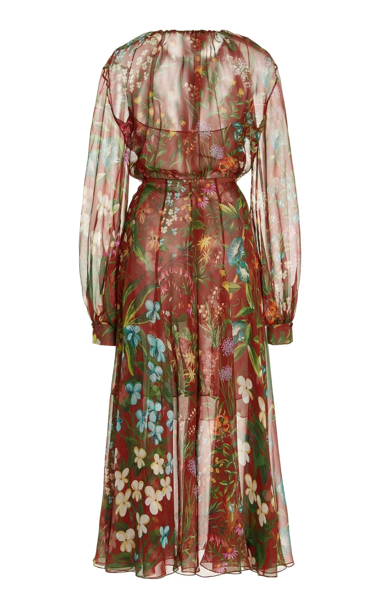 Silk Chiffon Midi Dress sold by Runaway Catalog product image thumbnail 5