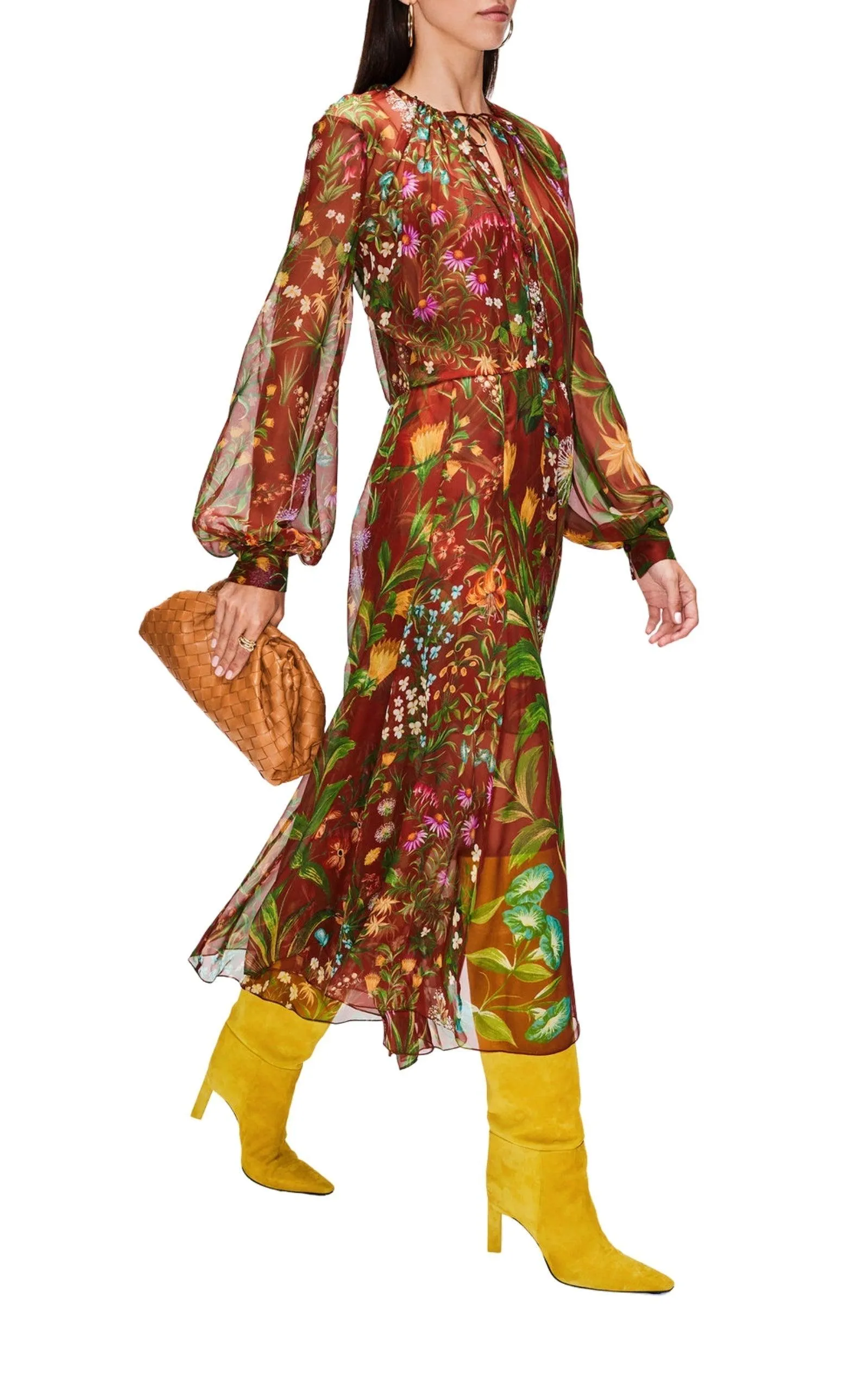 Silk Chiffon Midi Dress sold by Runaway Catalog product image thumbnail 3