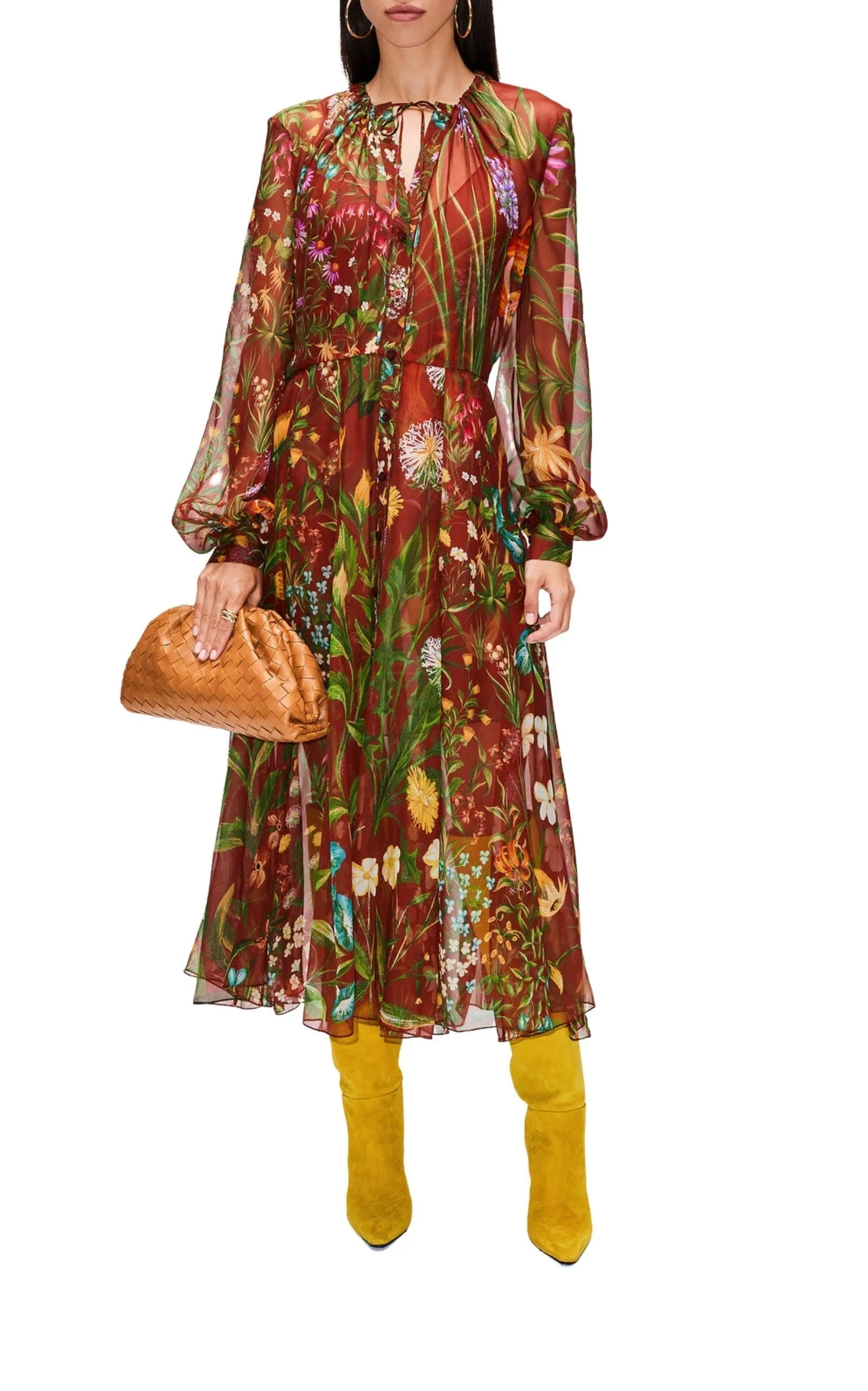 Silk Chiffon Midi Dress sold by Runaway Catalog product image thumbnail 2