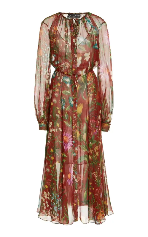 Silk Chiffon Midi Dress sold by Runaway Catalog