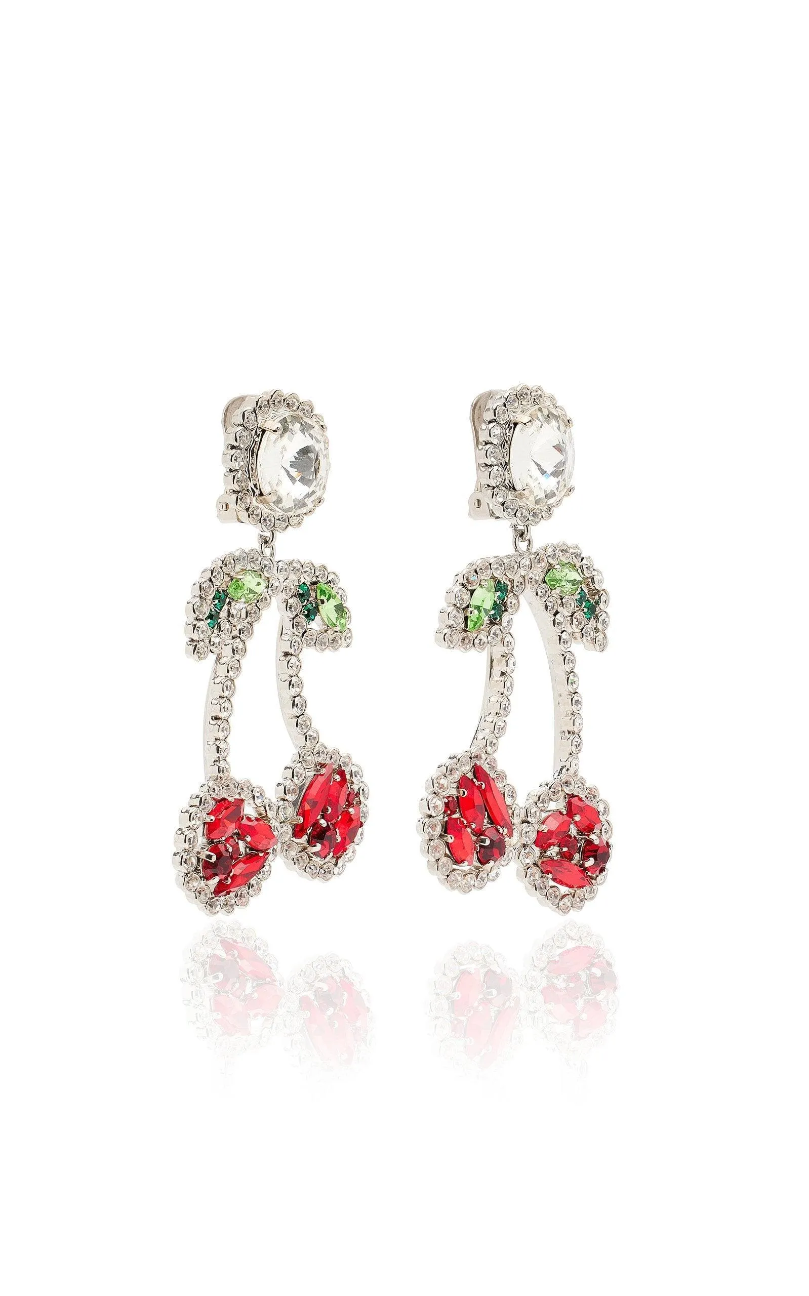 Cherry Crystal Clip-On Earrings sold by Runaway Catalog product image thumbnail 2