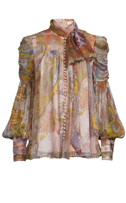 Kaleidoscope Silk & Lurex Shirt sold by Runaway Catalog