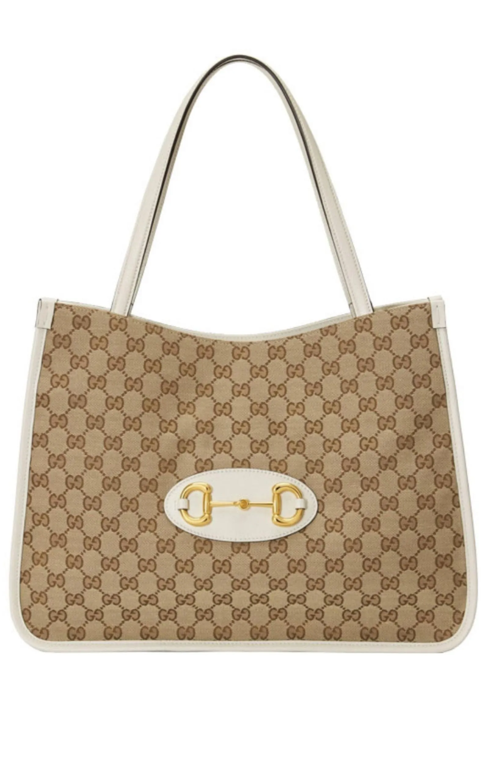 Beige 1955 Horsebit Medium Tote Bag sold by Runaway Catalog