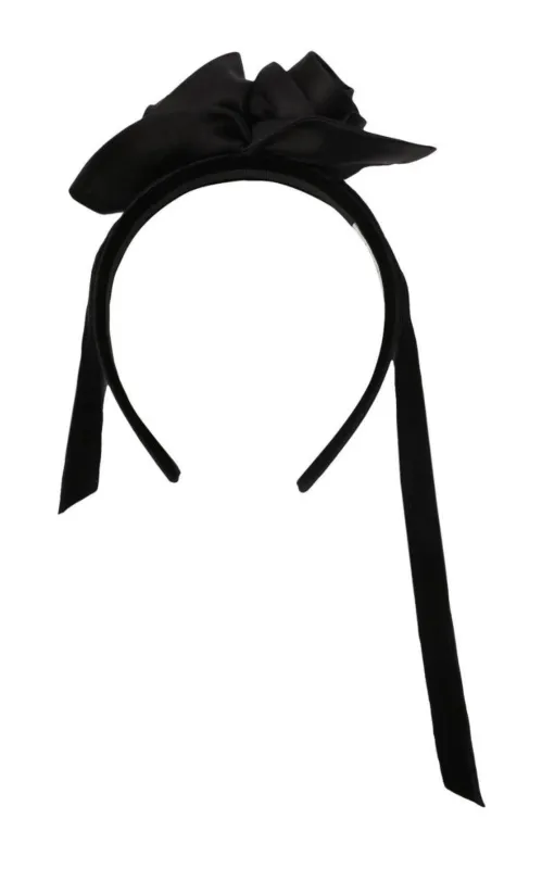 Rose Appliqué Tie Headband sold by Runaway Catalog