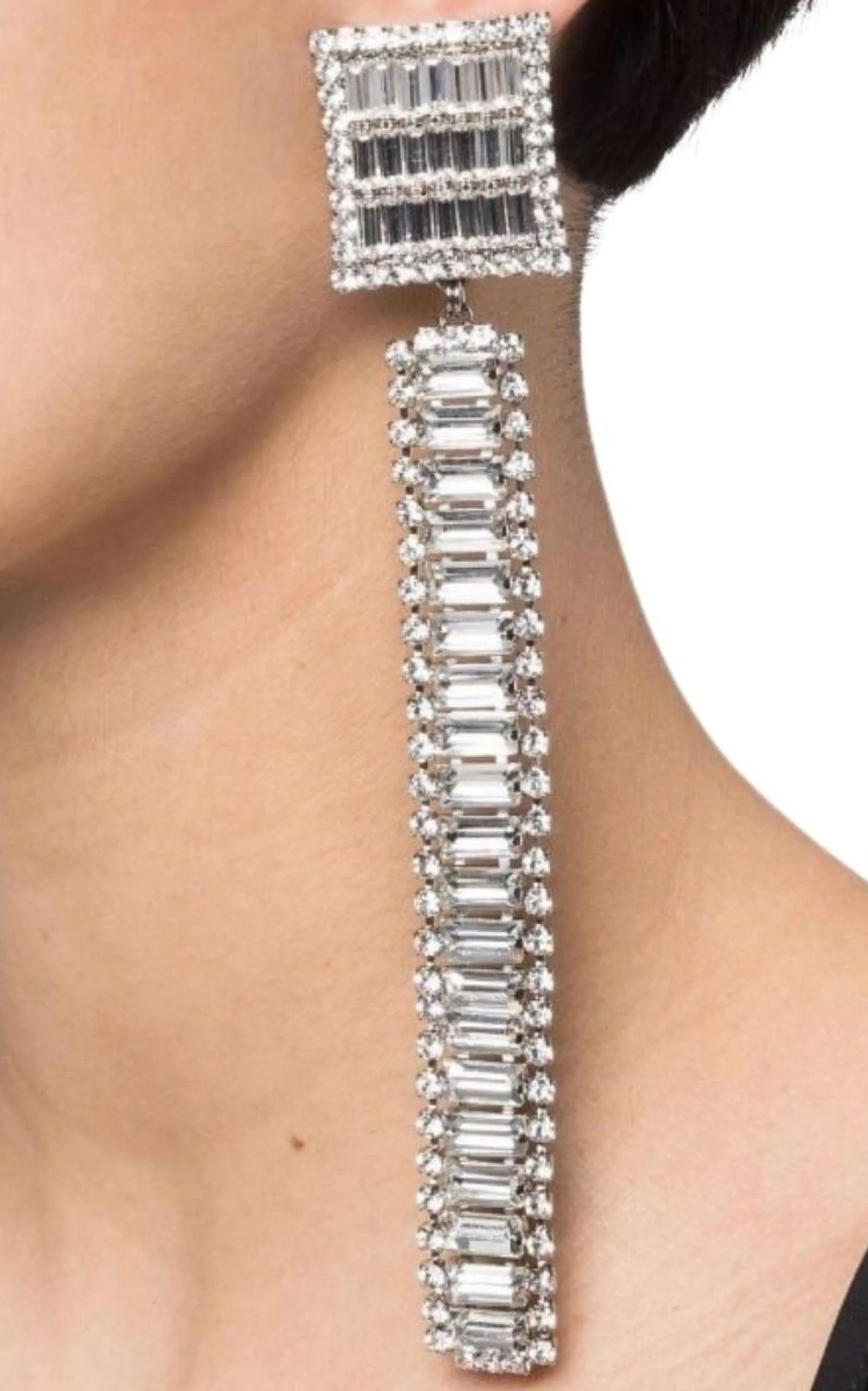 Long Crystal-embellished Earrings sold by Runaway Catalog product image thumbnail 2