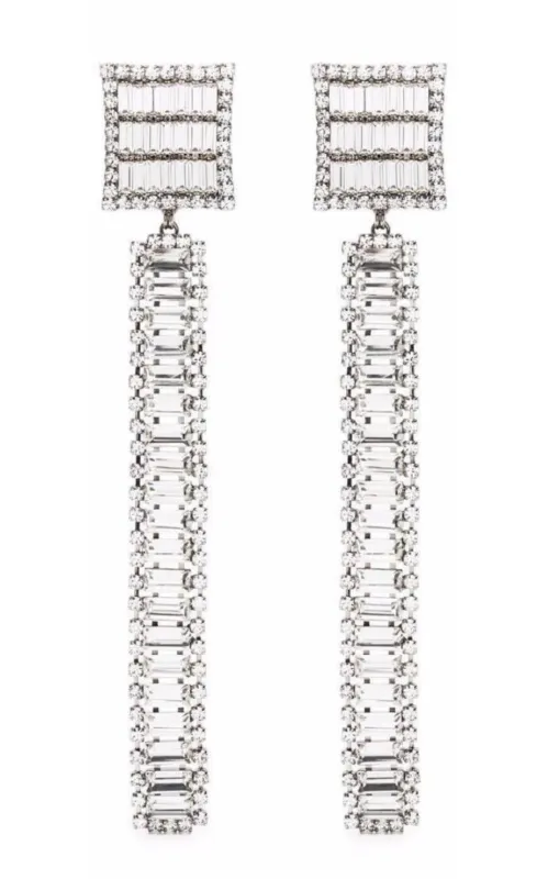 Long Crystal-embellished Earrings sold by Runaway Catalog