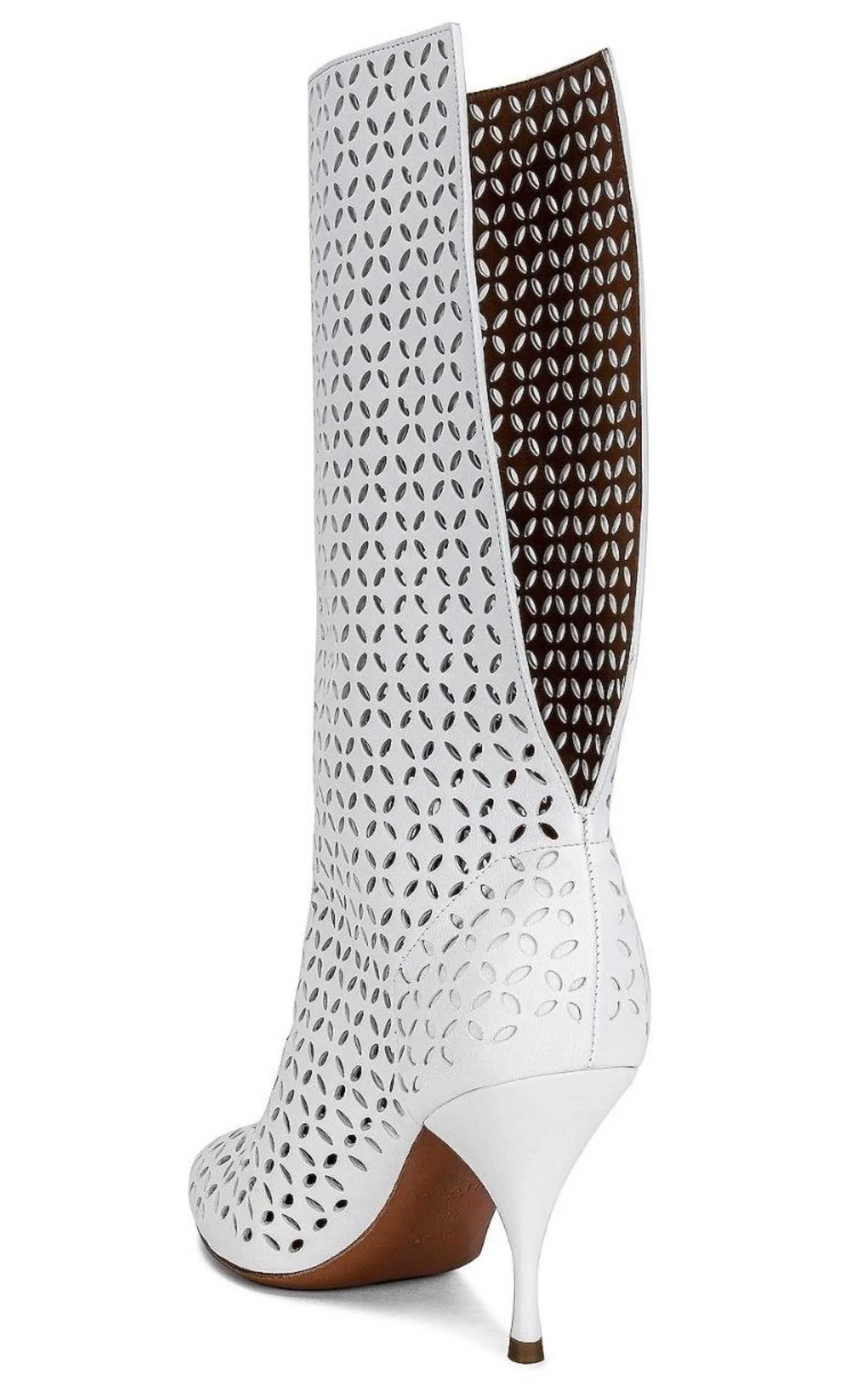 Petal Perforated Knee Boots sold by Runaway Catalog product image thumbnail 5