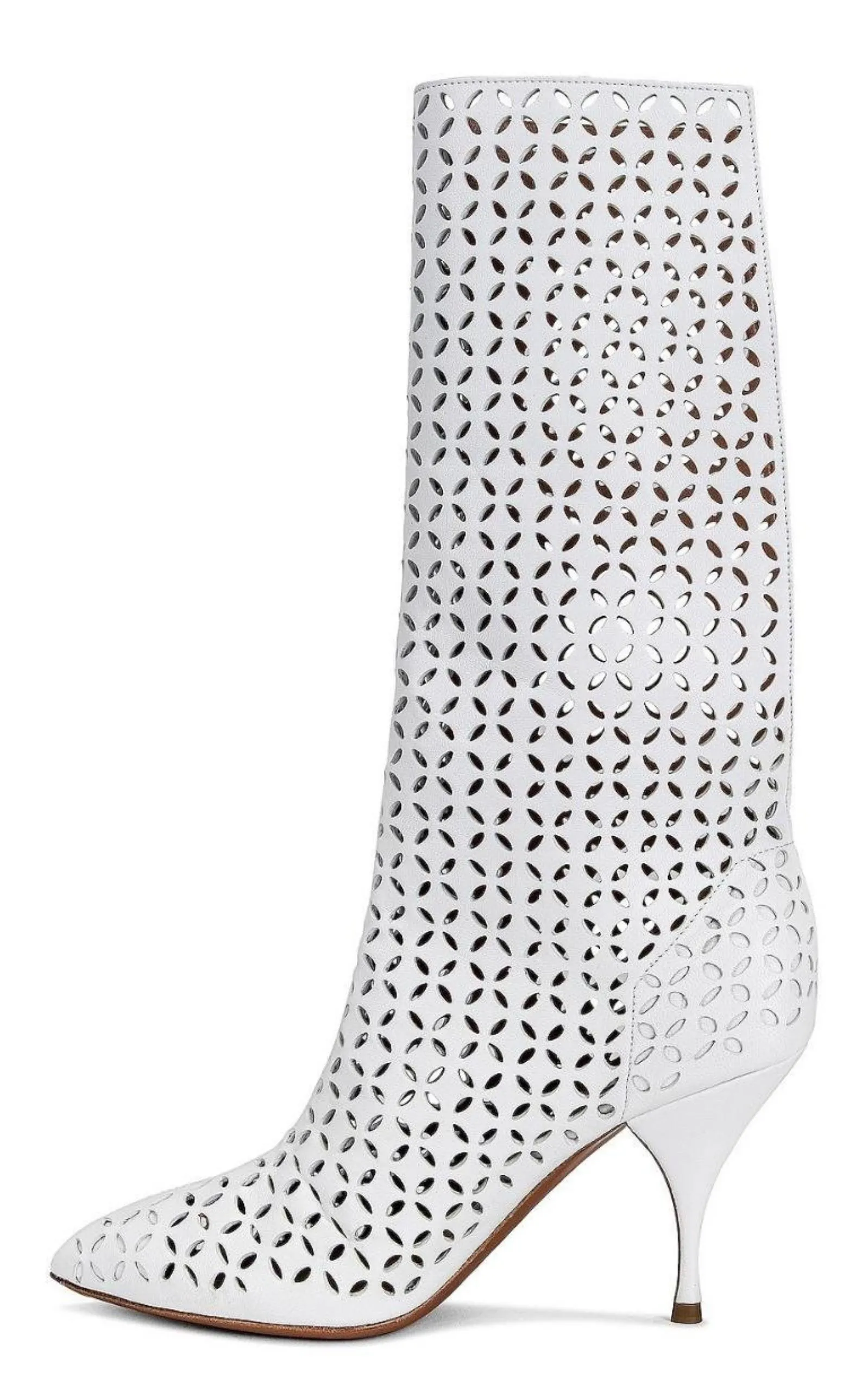 Petal Perforated Knee Boots sold by Runaway Catalog product image thumbnail 3