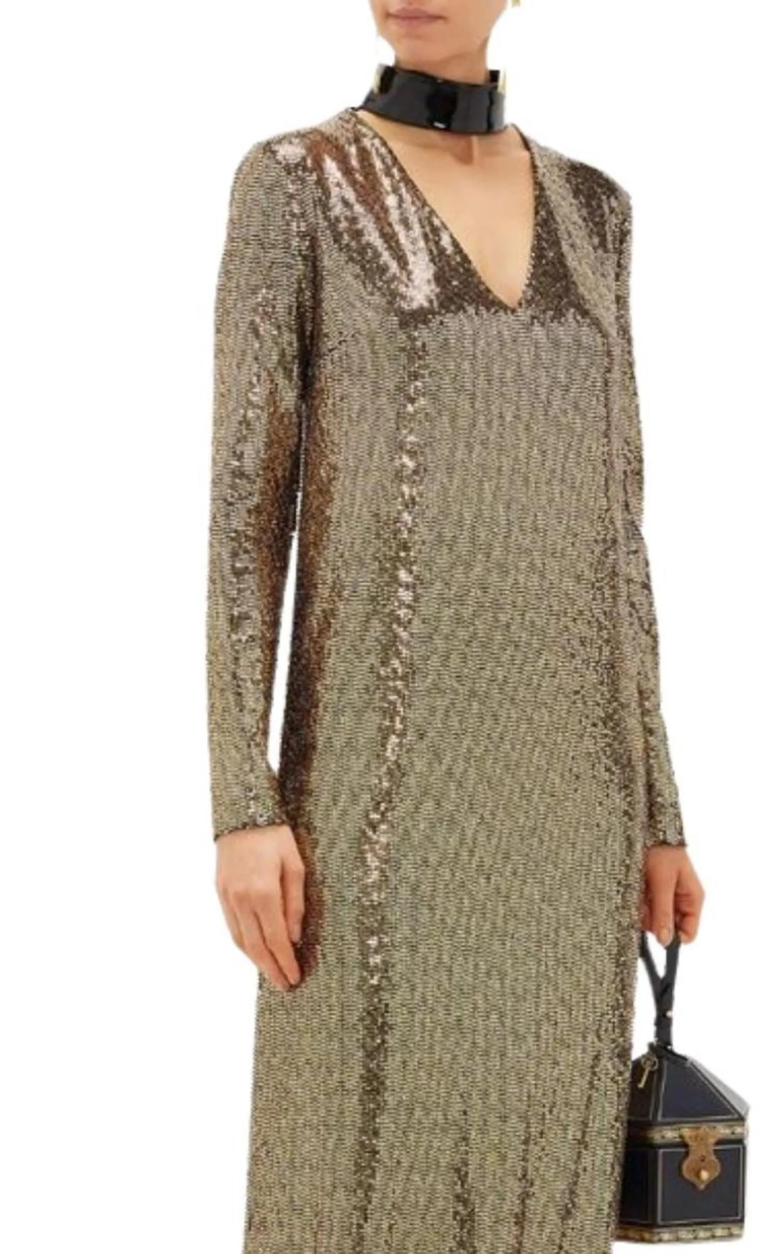 Patent Choker Chainmail Gown sold by Runaway Catalog product image thumbnail 4