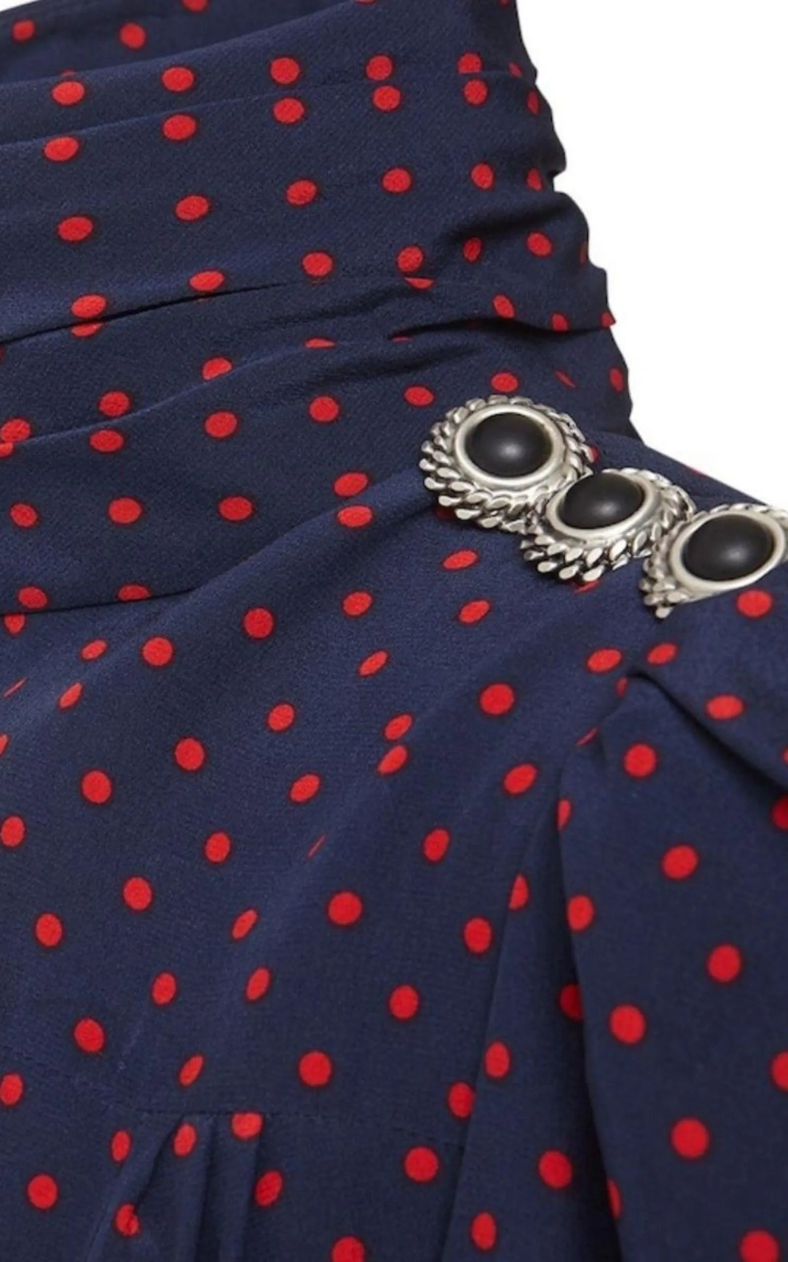 Long-Sleeve Highneck Polka-Dot Dress sold by Runaway Catalog product image thumbnail 5