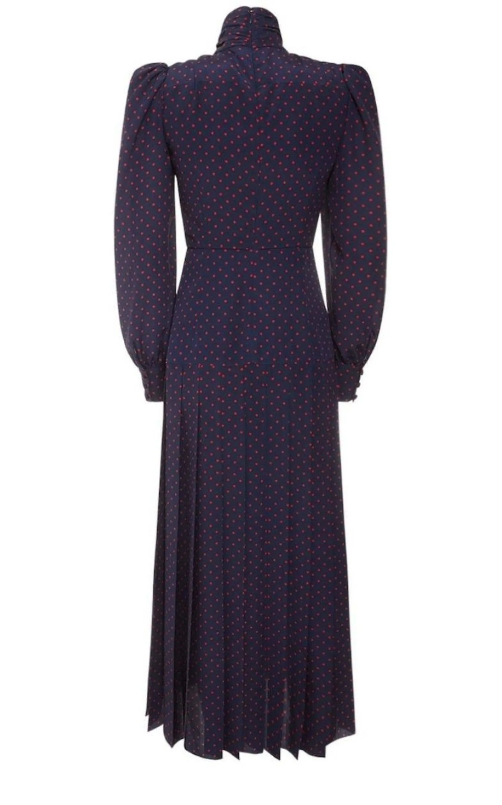 Long-Sleeve Highneck Polka-Dot Dress sold by Runaway Catalog product image thumbnail 4