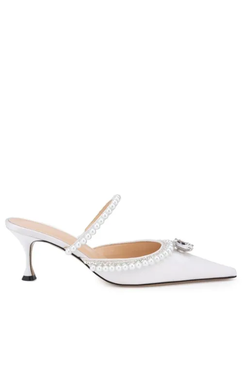 White Diamond & Pearl 65 Heels made by Runaway Catalog